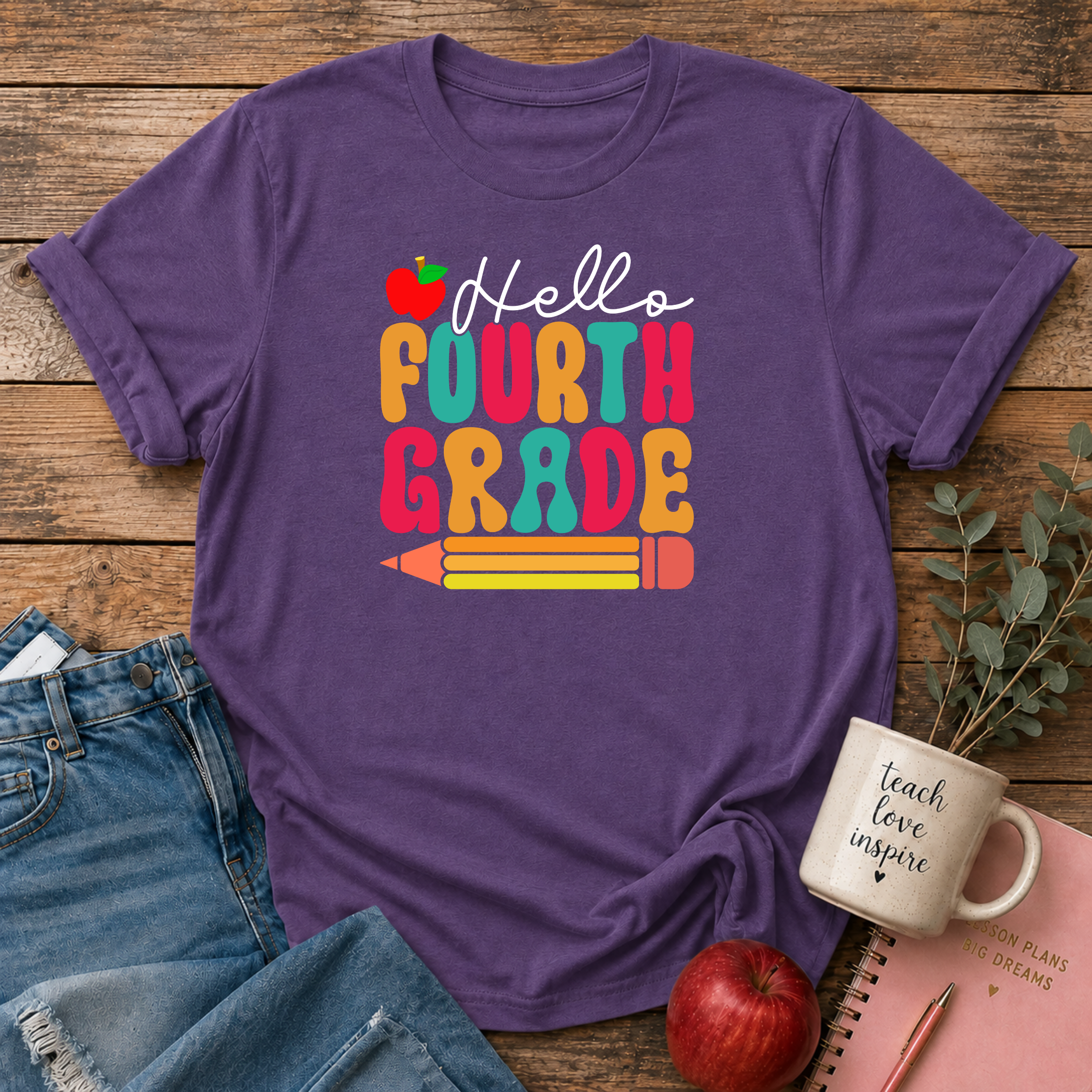 Hello Fourth Grade T-shirt