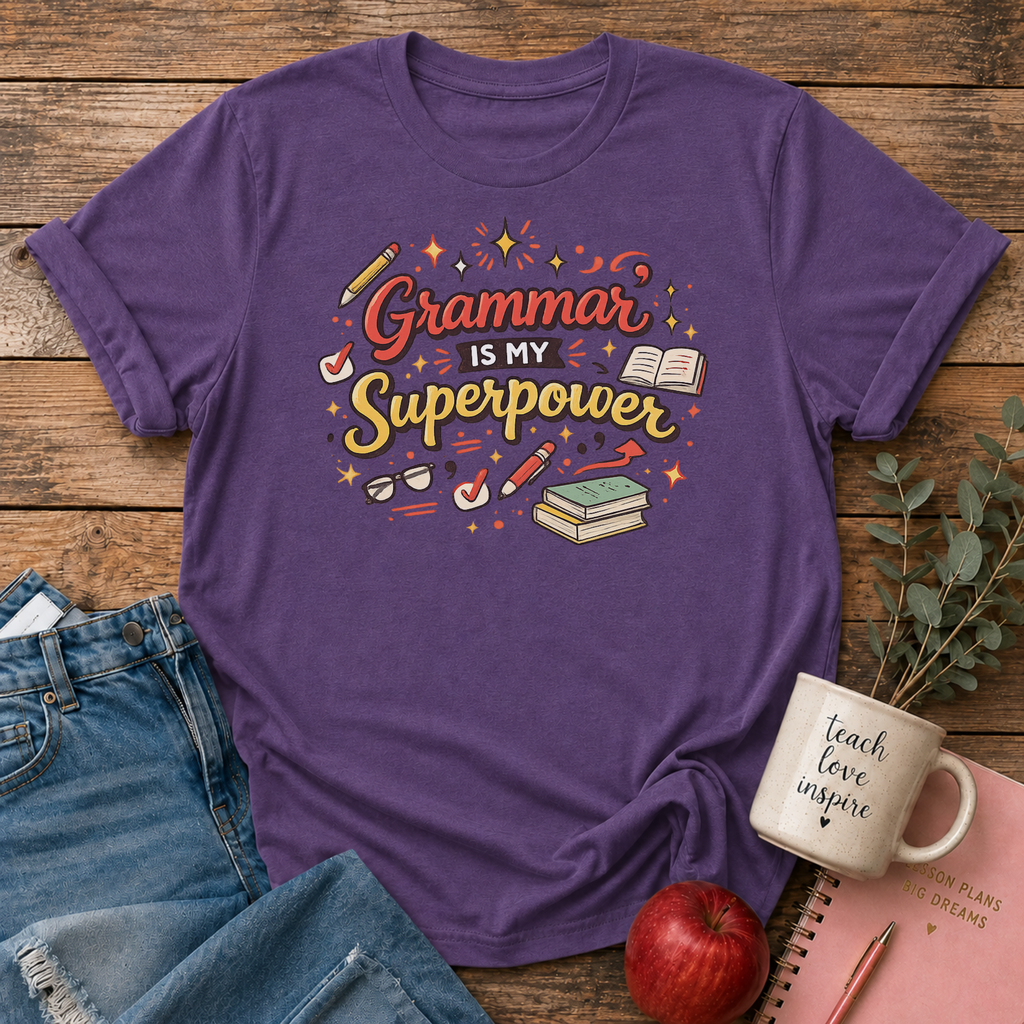 Grammar is my Superpower T-shirt