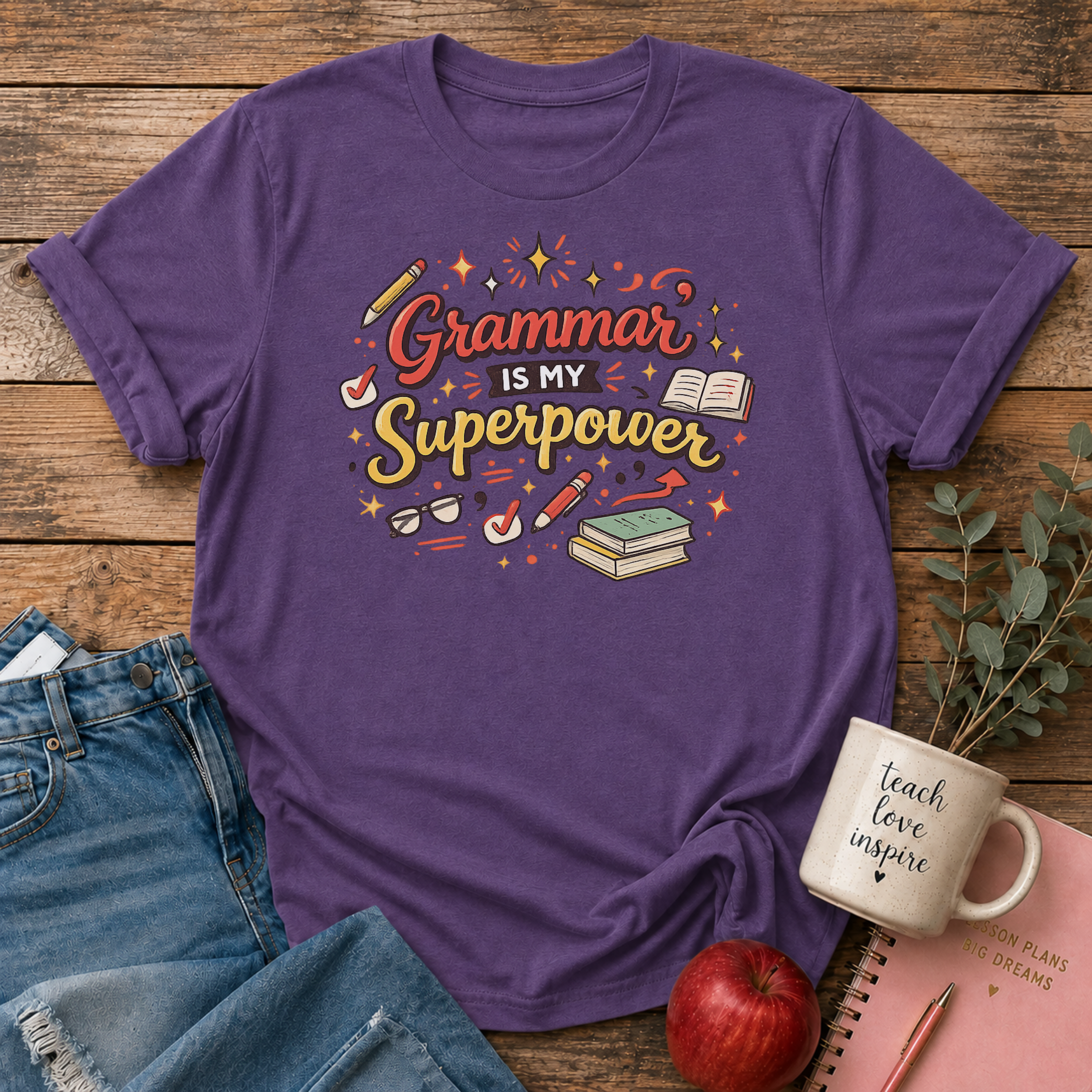 Grammar is my Superpower T-shirt