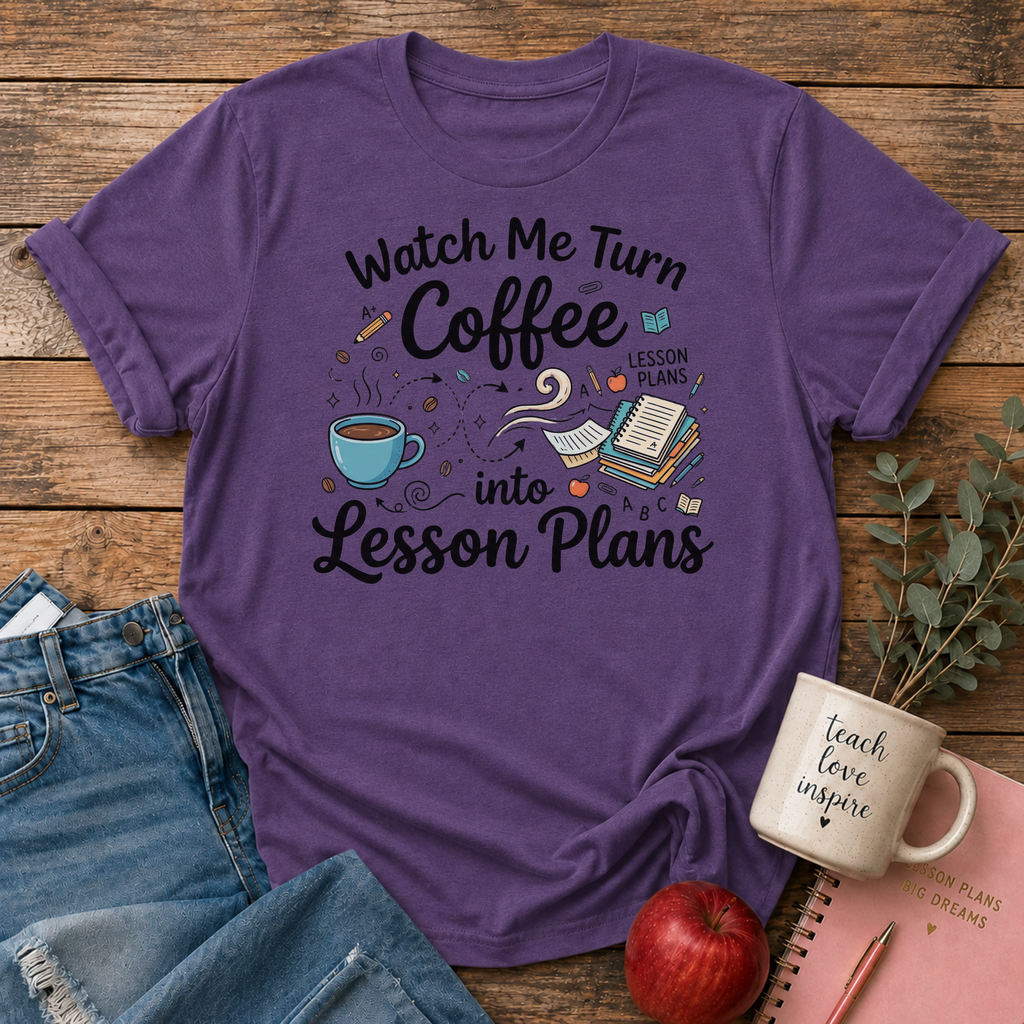 Turn Coffee To Lesson Plans T-Shirt