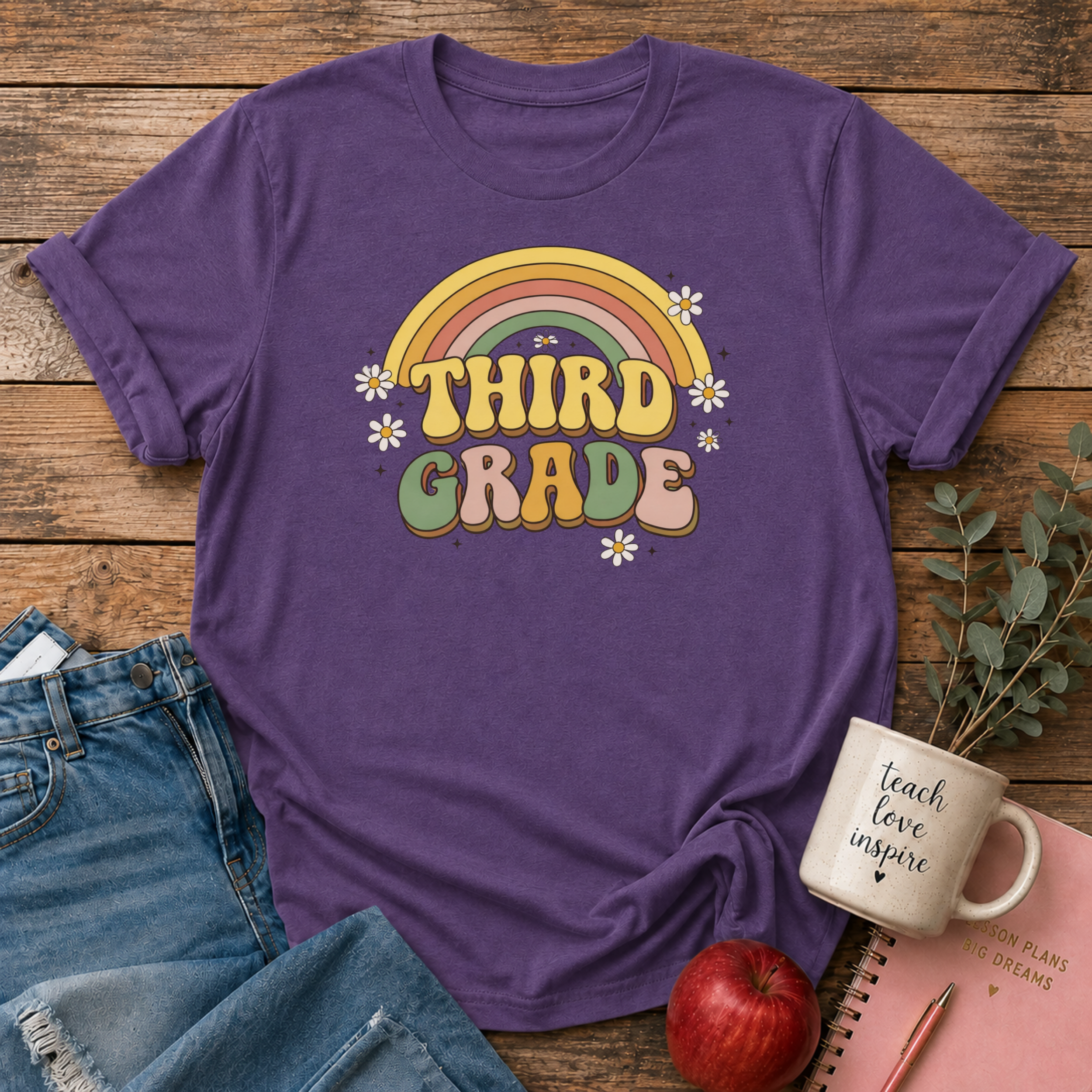 Third Grade Retro T-shirt