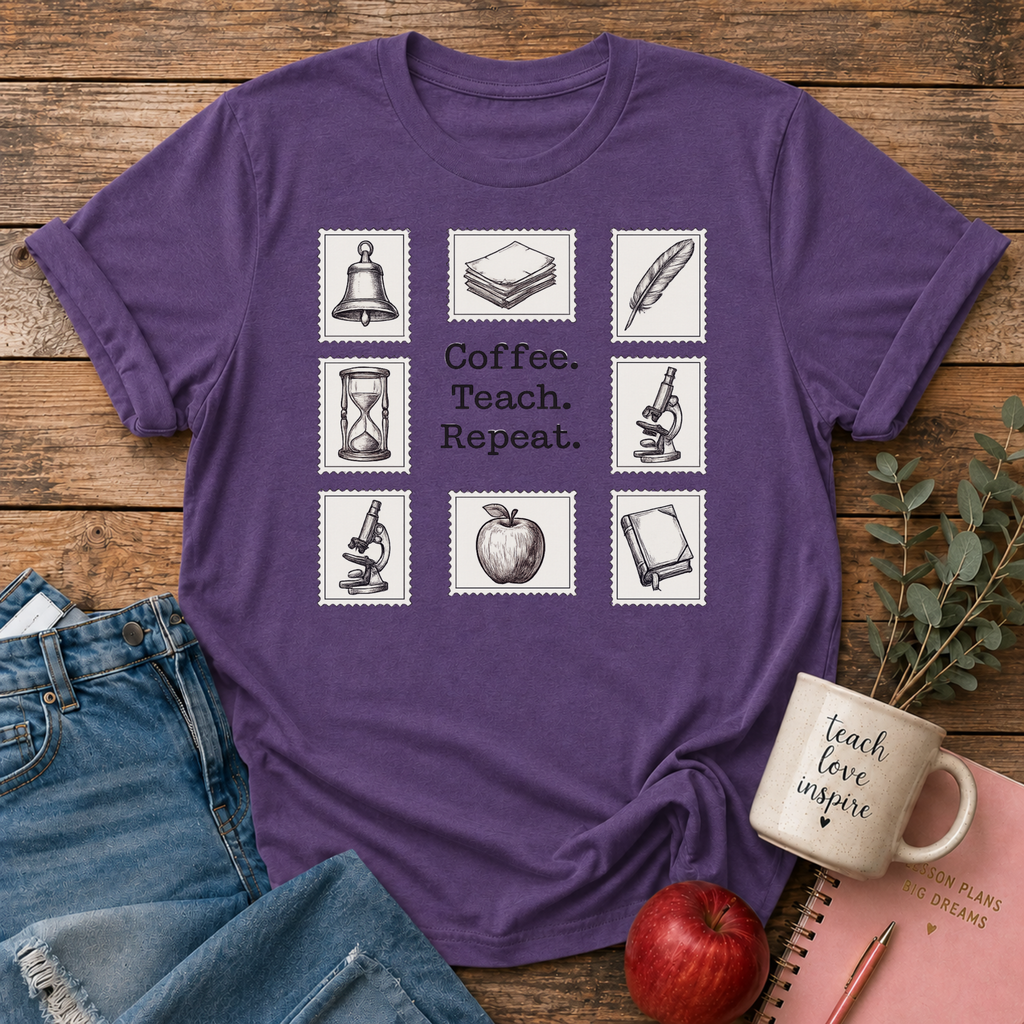 CoffeeTeachRepeat T-shirt