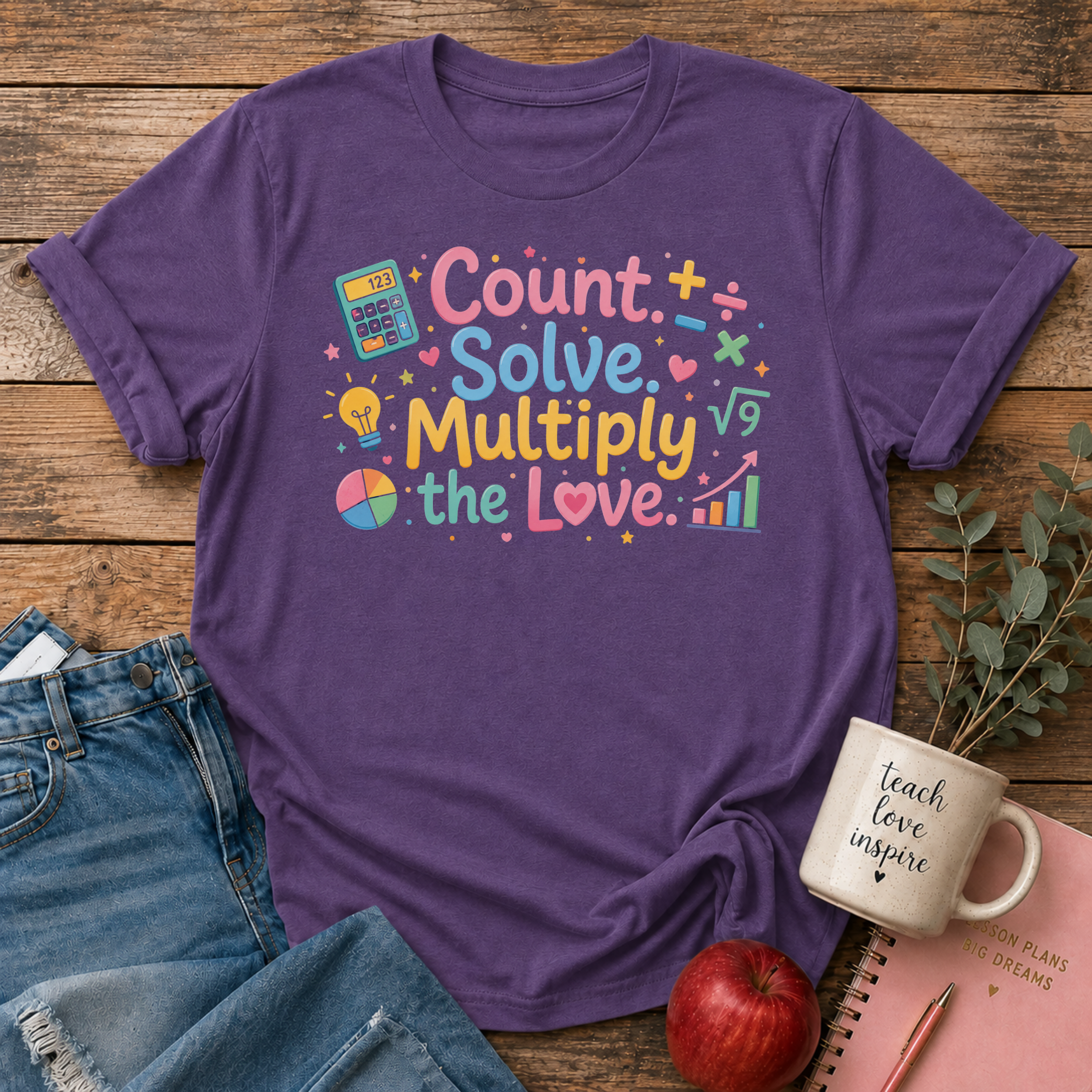 Math Teacher T-shirt