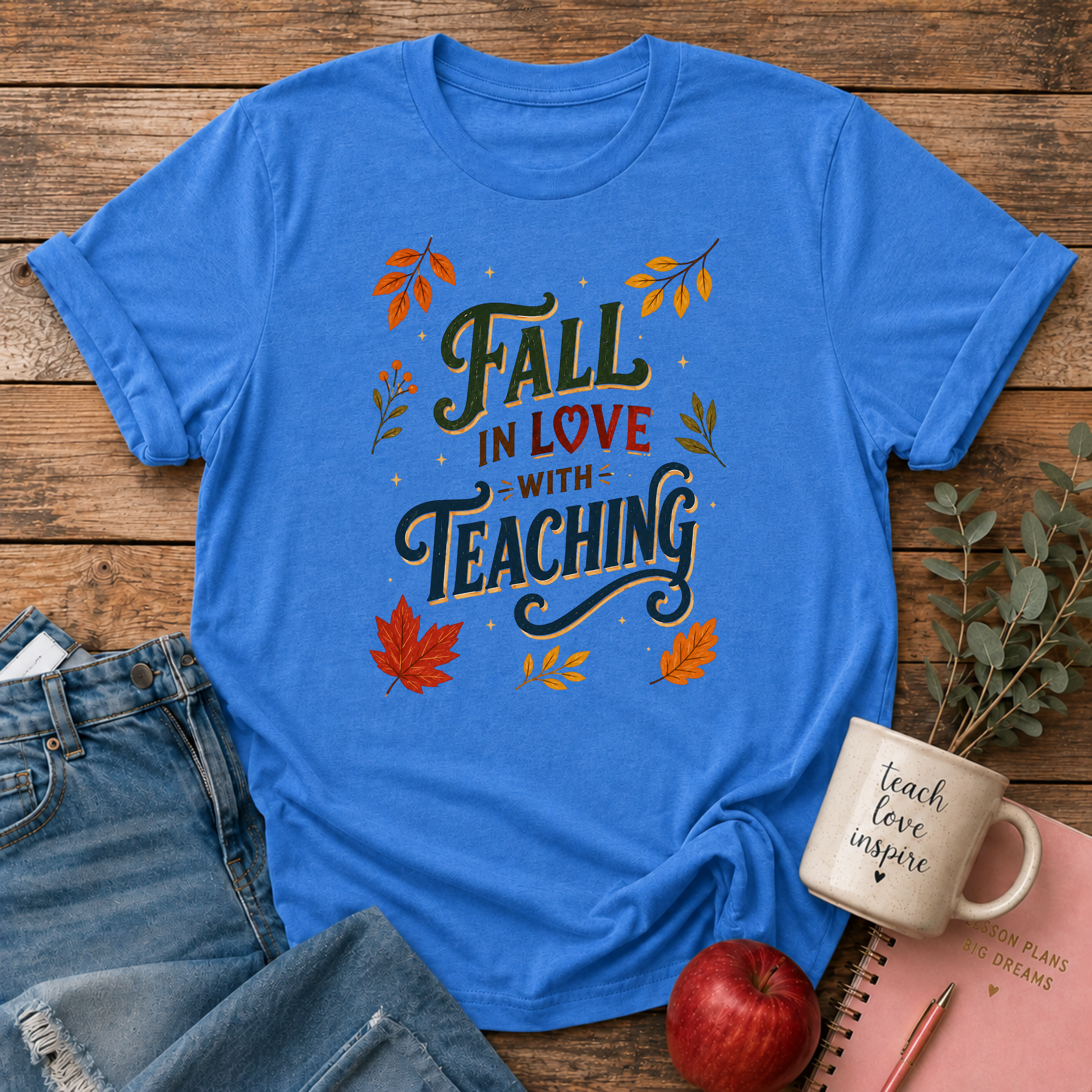 Fall in Love with Teaching T-shirt