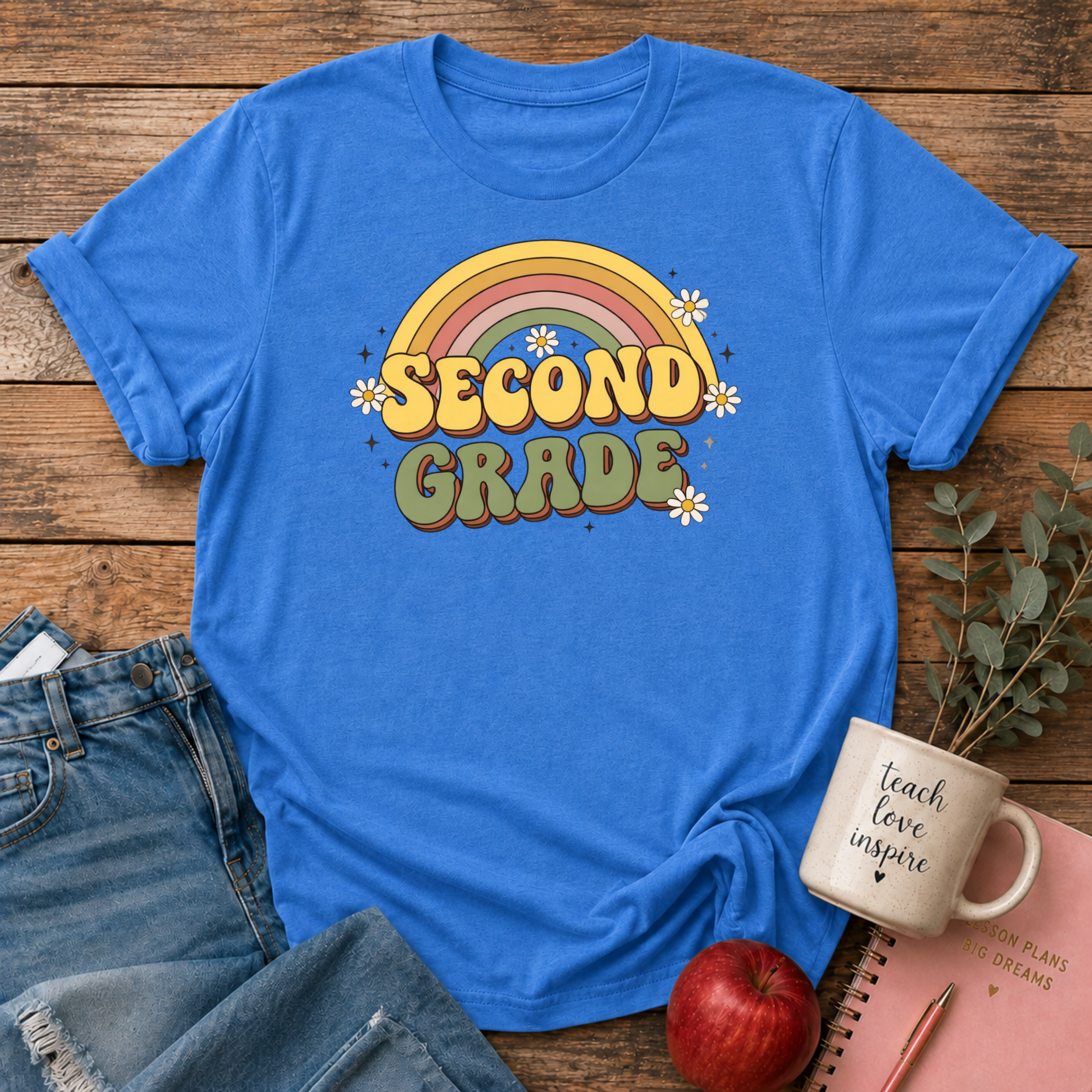 Second Grade Retro T-shirt