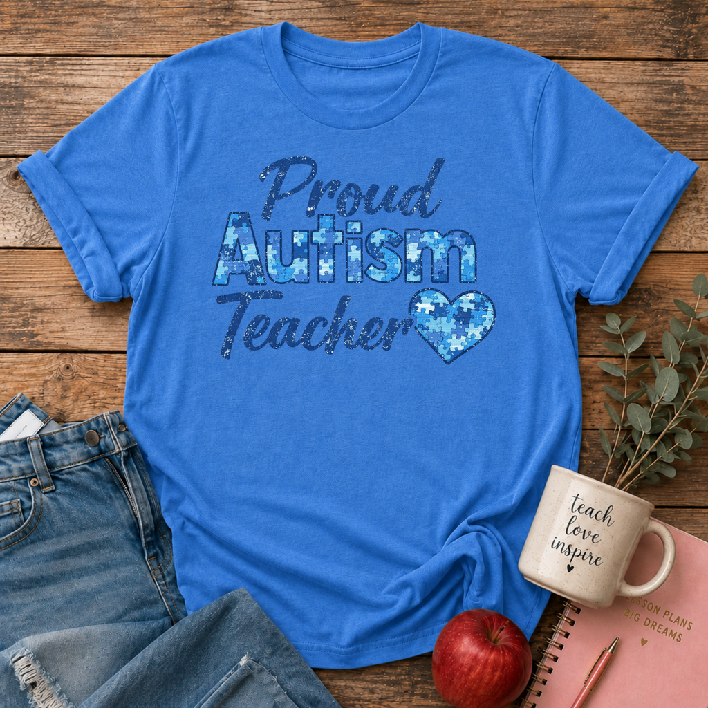 Proud Autism Teacher T-shirt