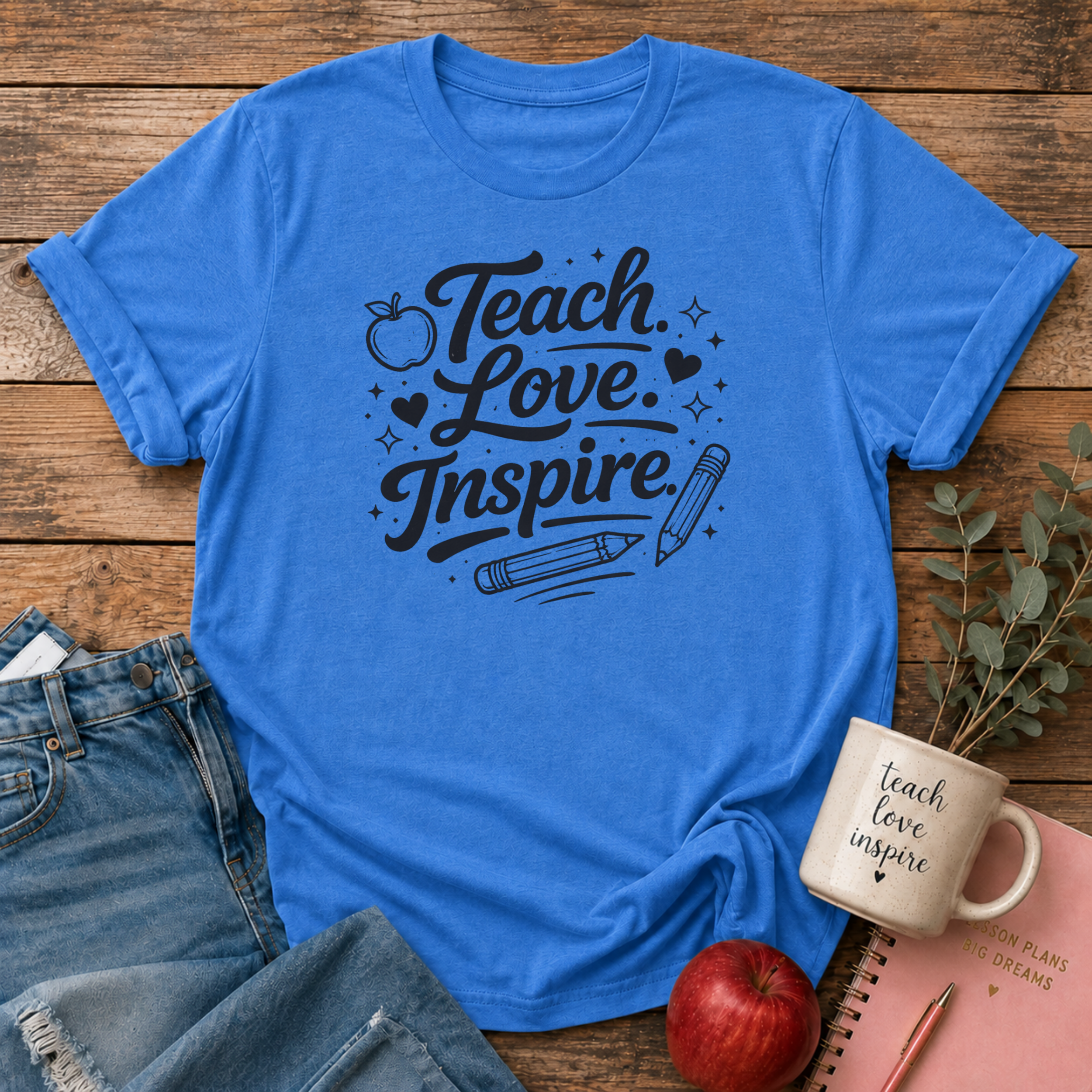 Teach Love Inspire Black T-shirt