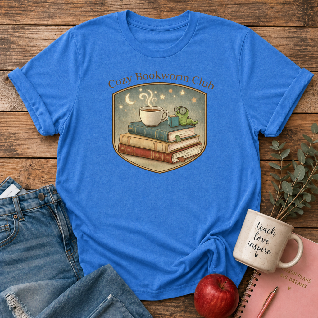 Cozy Bookworm Club T-shirt