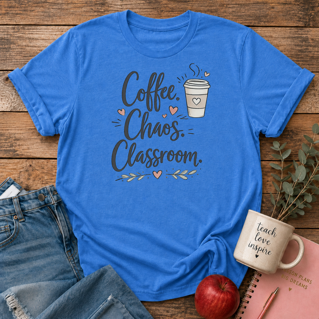 Coffee.Chaos.Classroom T-shirt