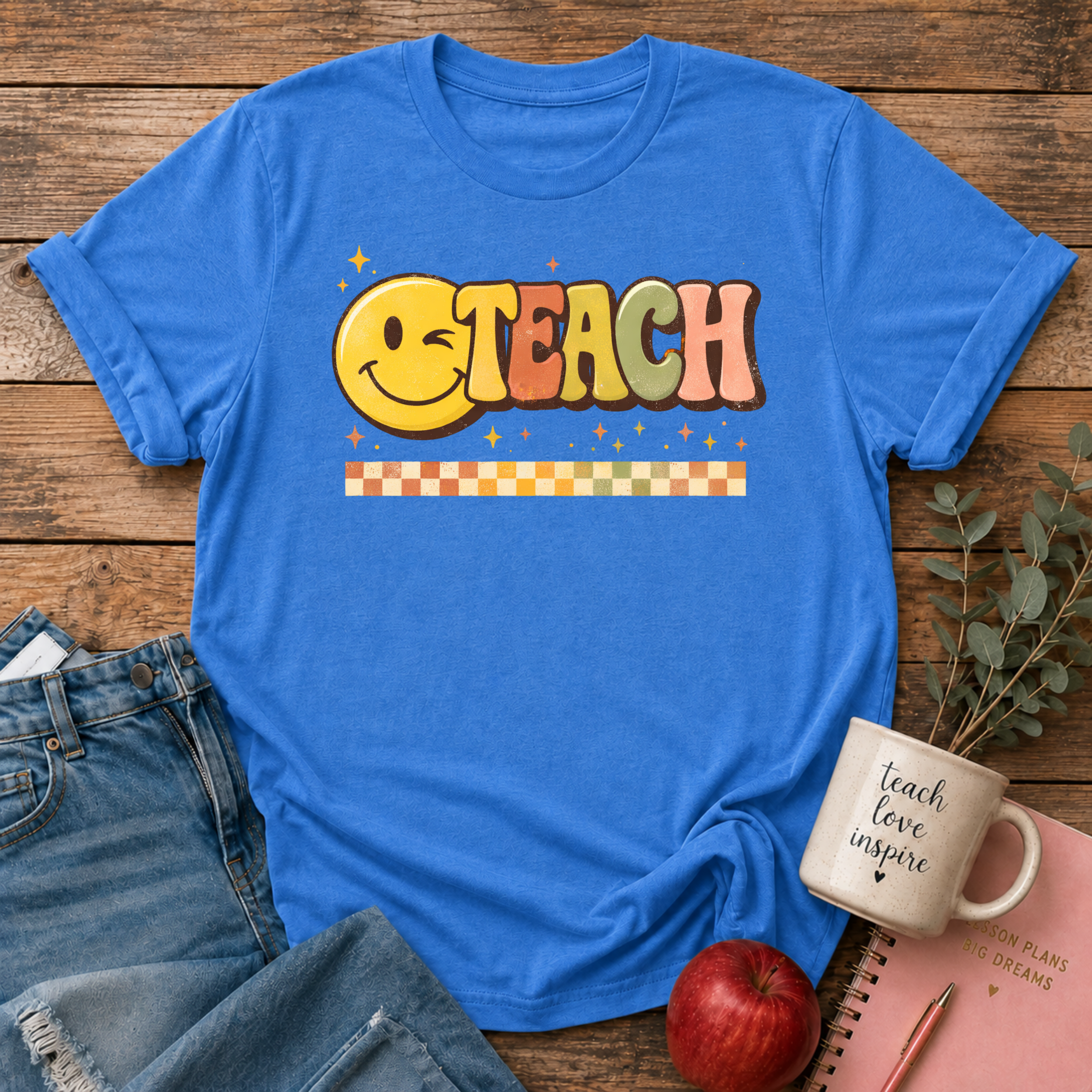 TEACH Smiley Face T-shirt