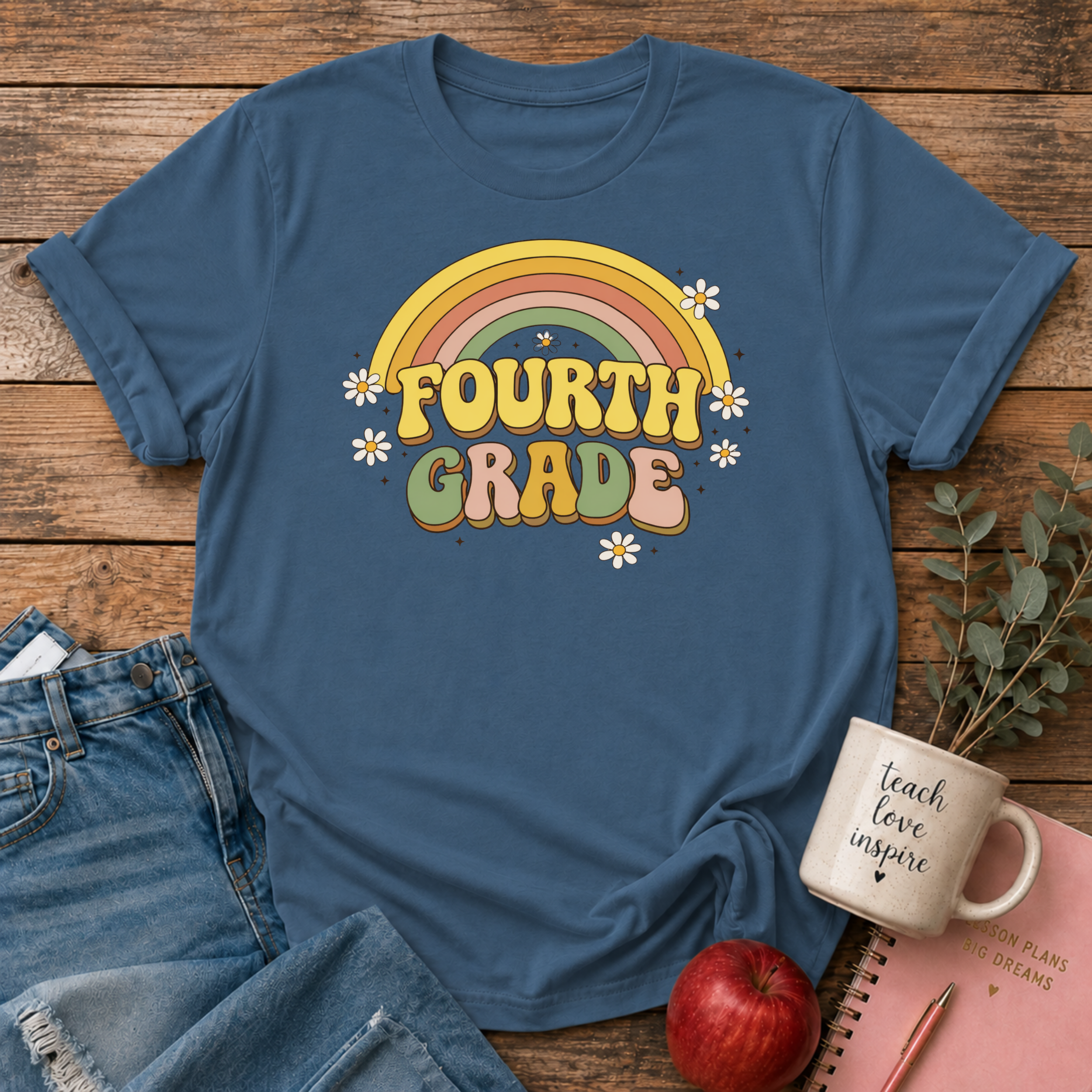 Fourth Grade Retro T-shirt