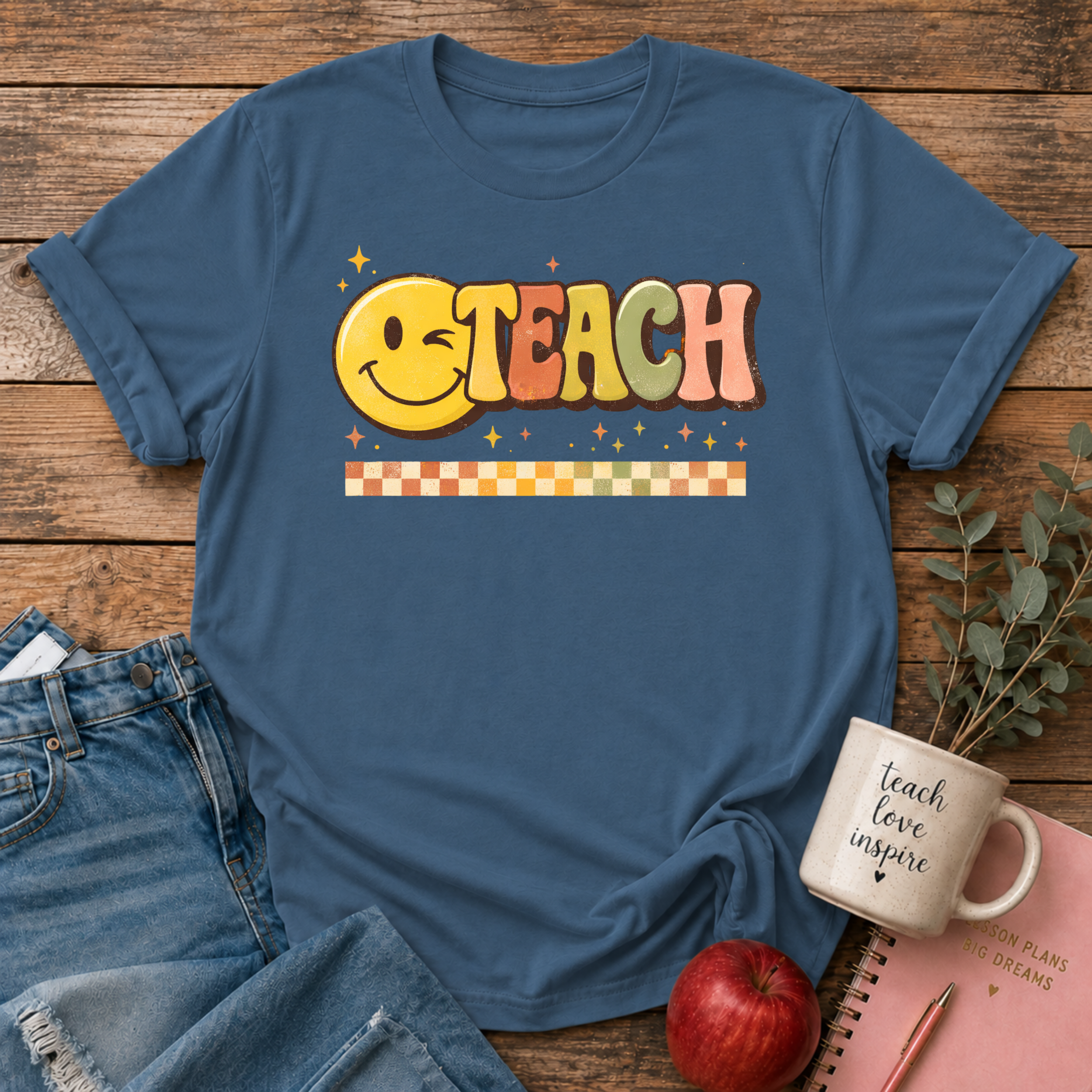 TEACH Smiley Face T-shirt