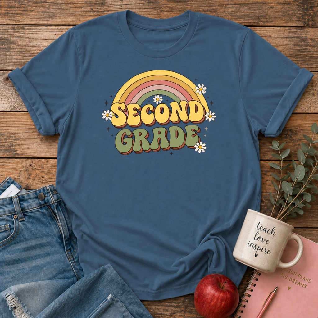 Second Grade Retro T-shirt