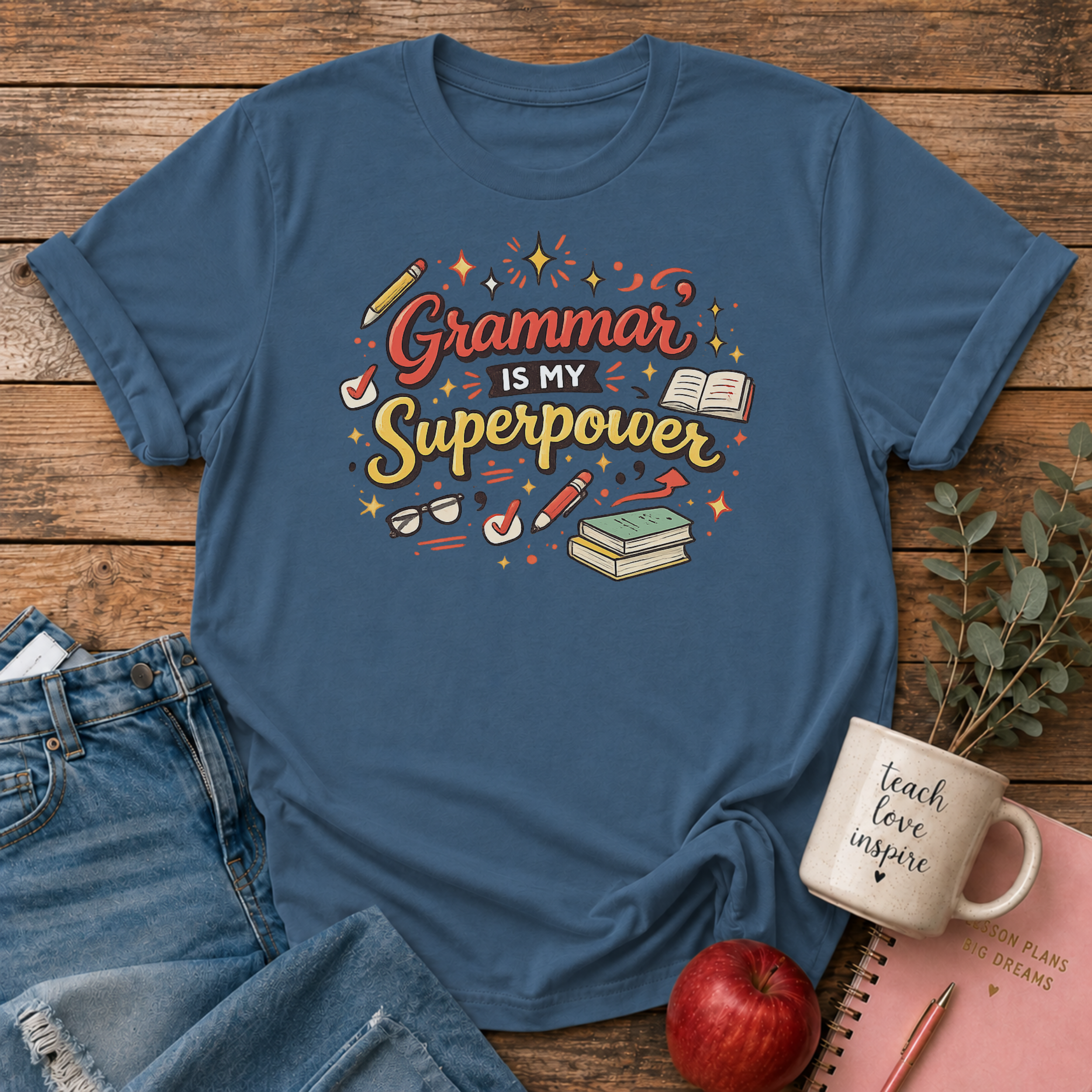 Grammar is my Superpower T-shirt