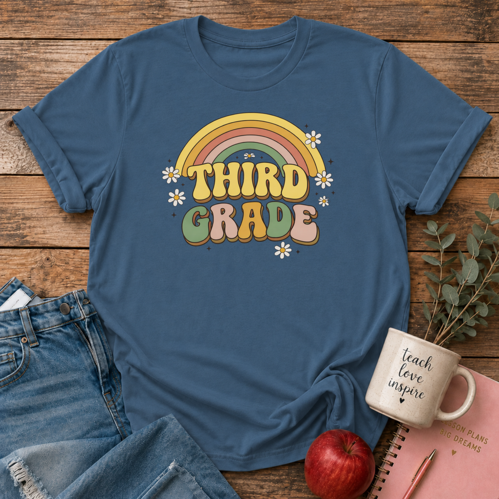 Third Grade Retro T-shirt