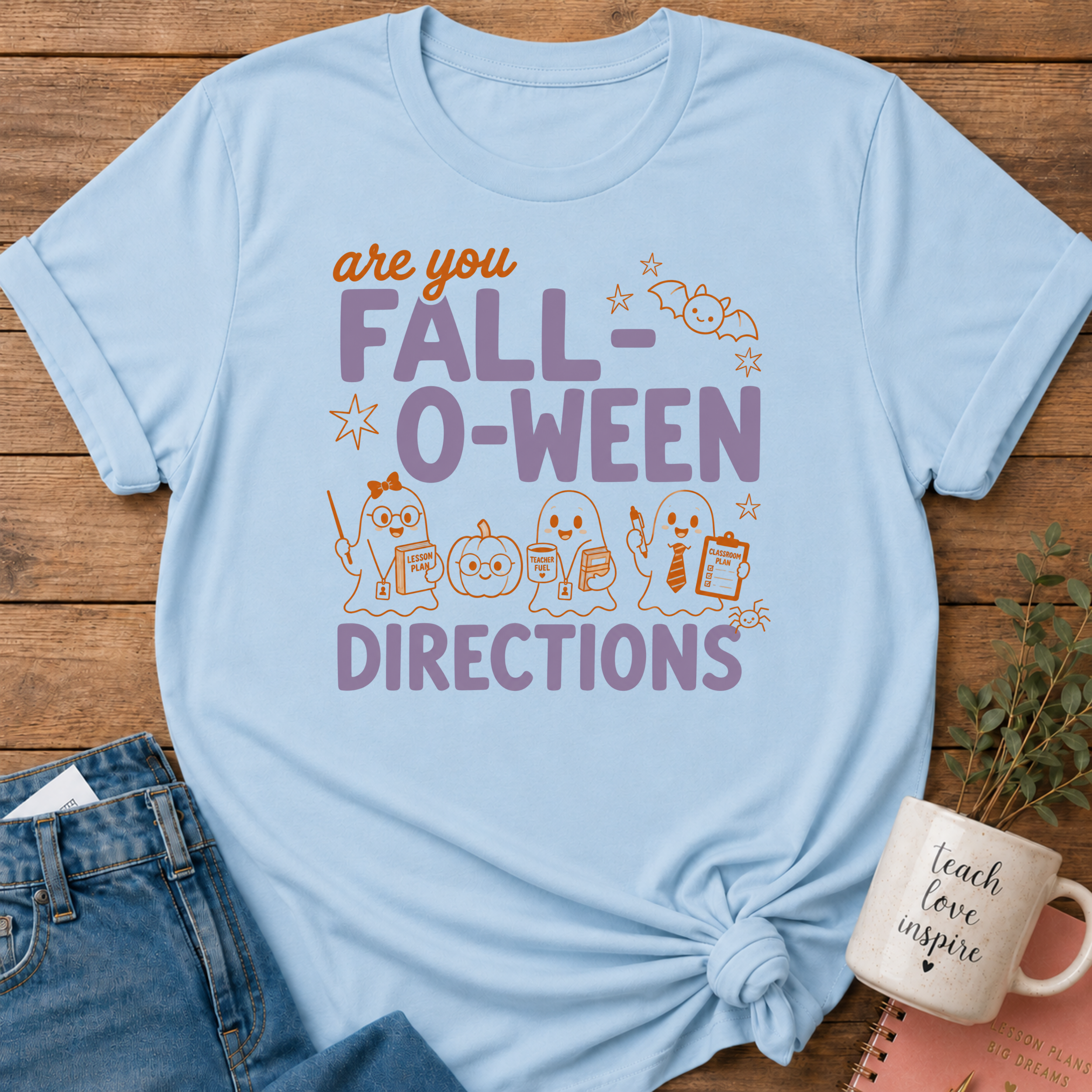 Fall-O-Ween Directions T-shirt