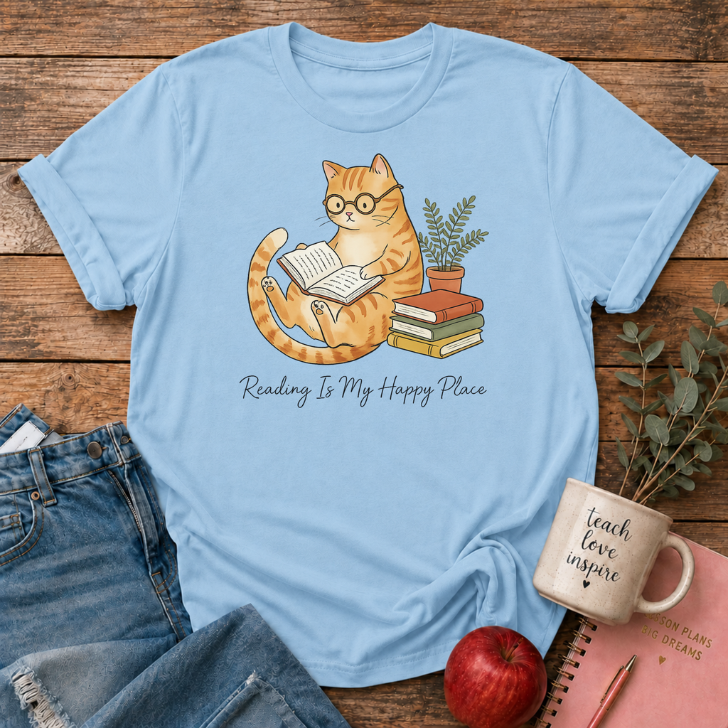 Reading is Happy Place T-shirt