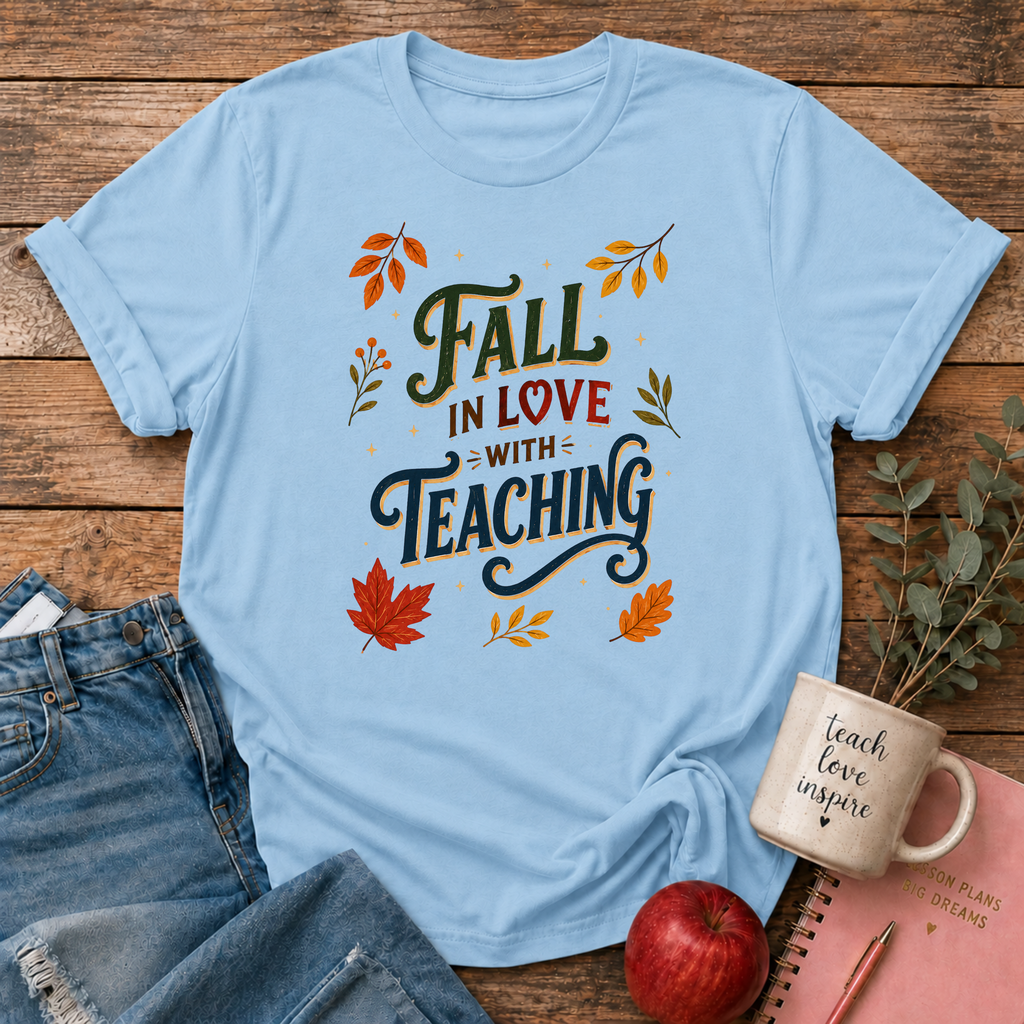 Fall in Love with Teaching T-shirt