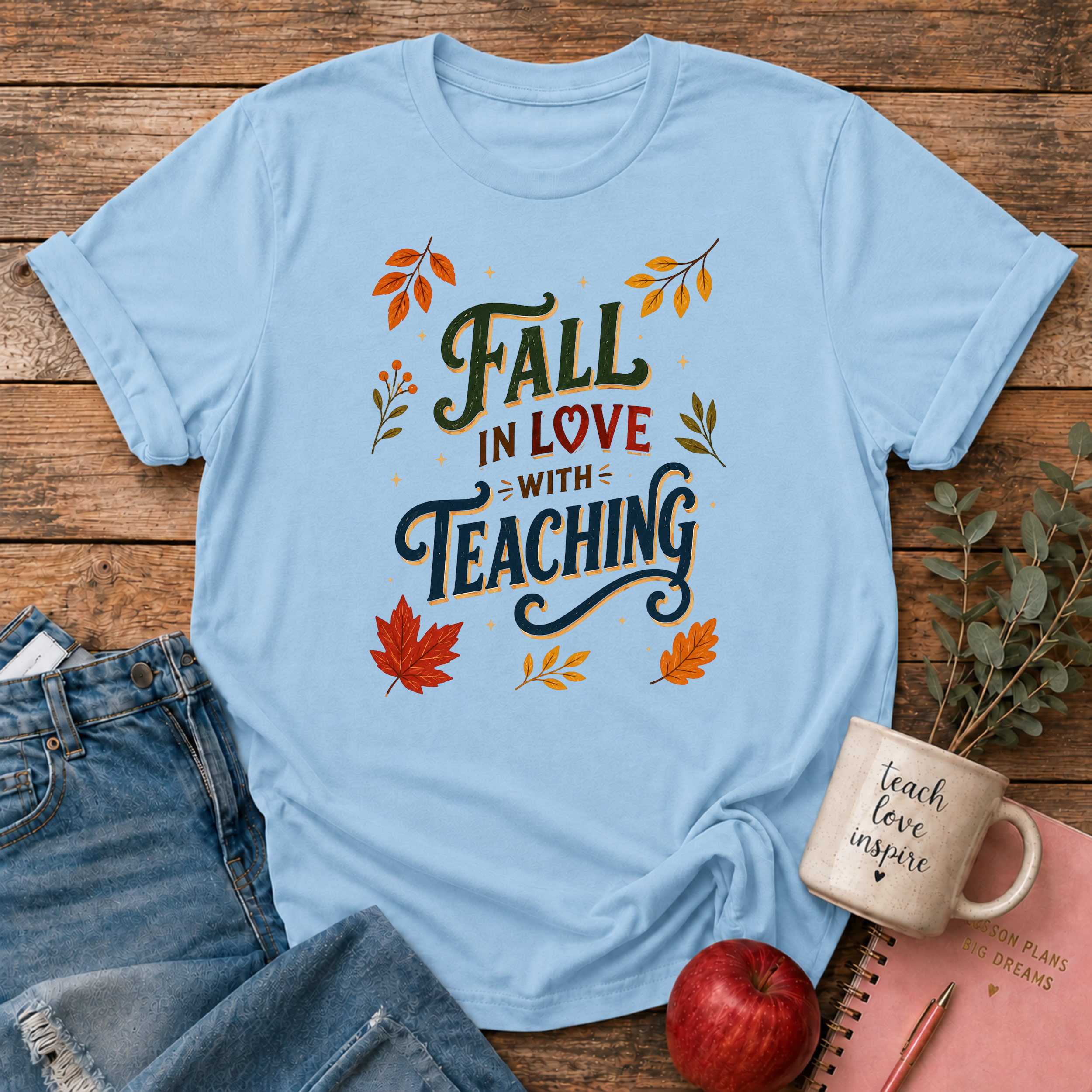Fall in Love with Teaching T-shirt