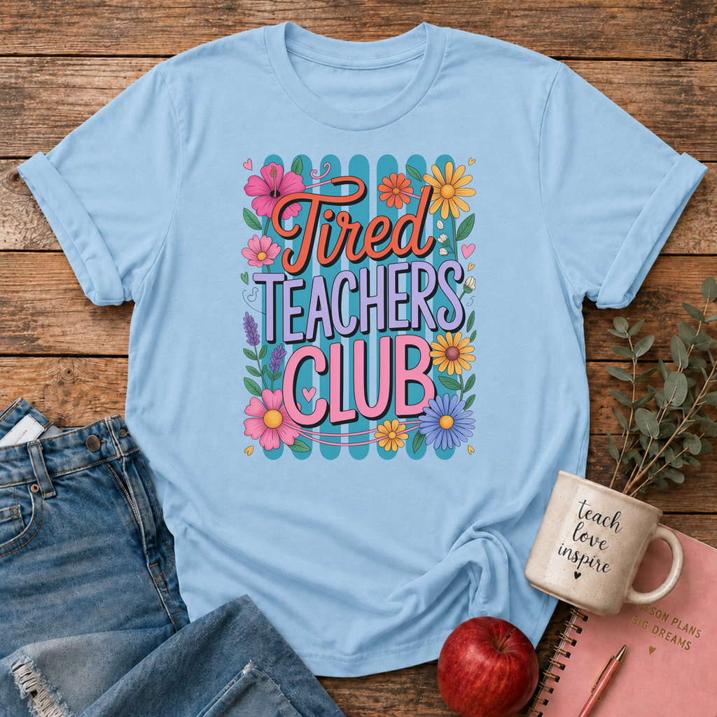 Tired Teachers Club T-shirt
