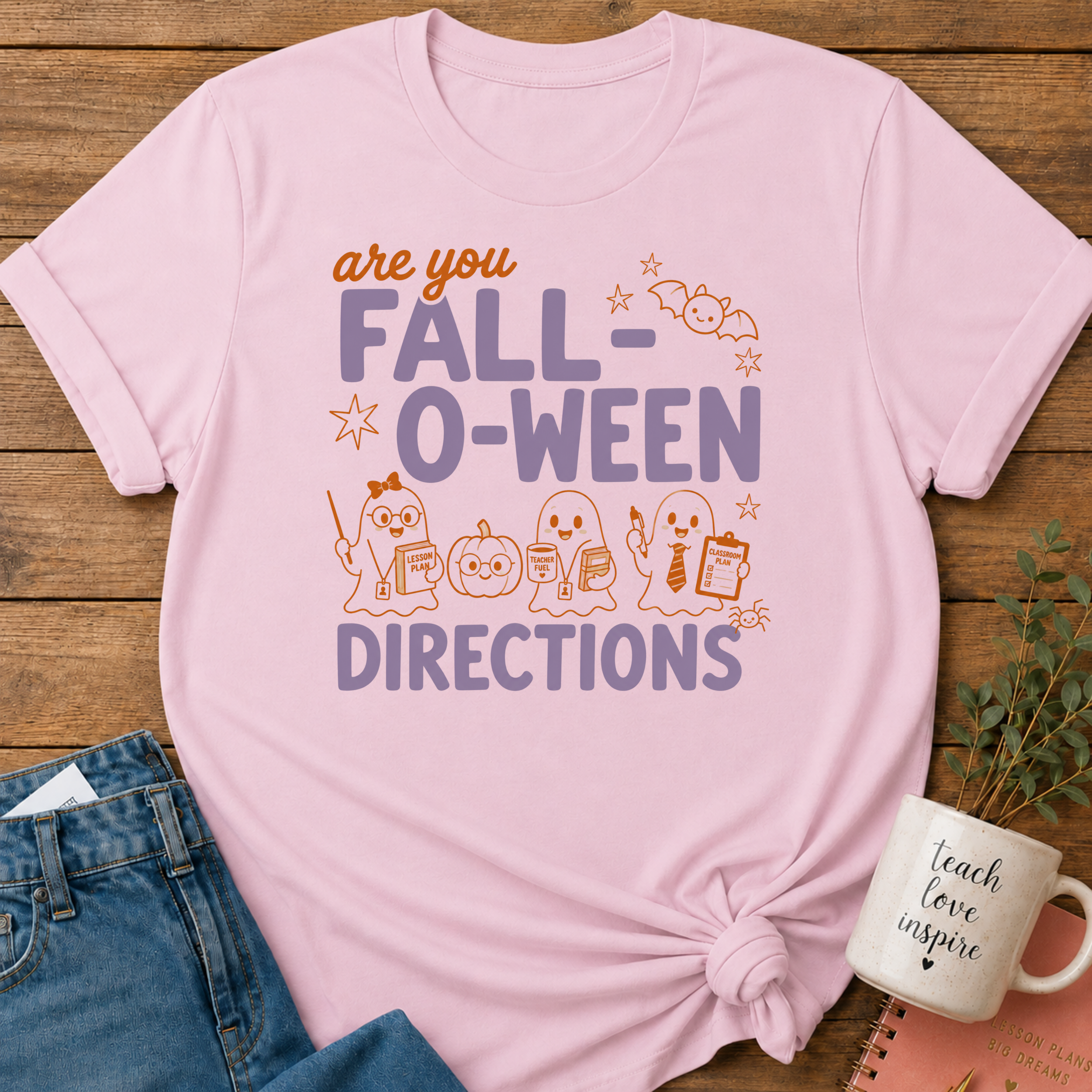 Fall-O-Ween Directions T-shirt