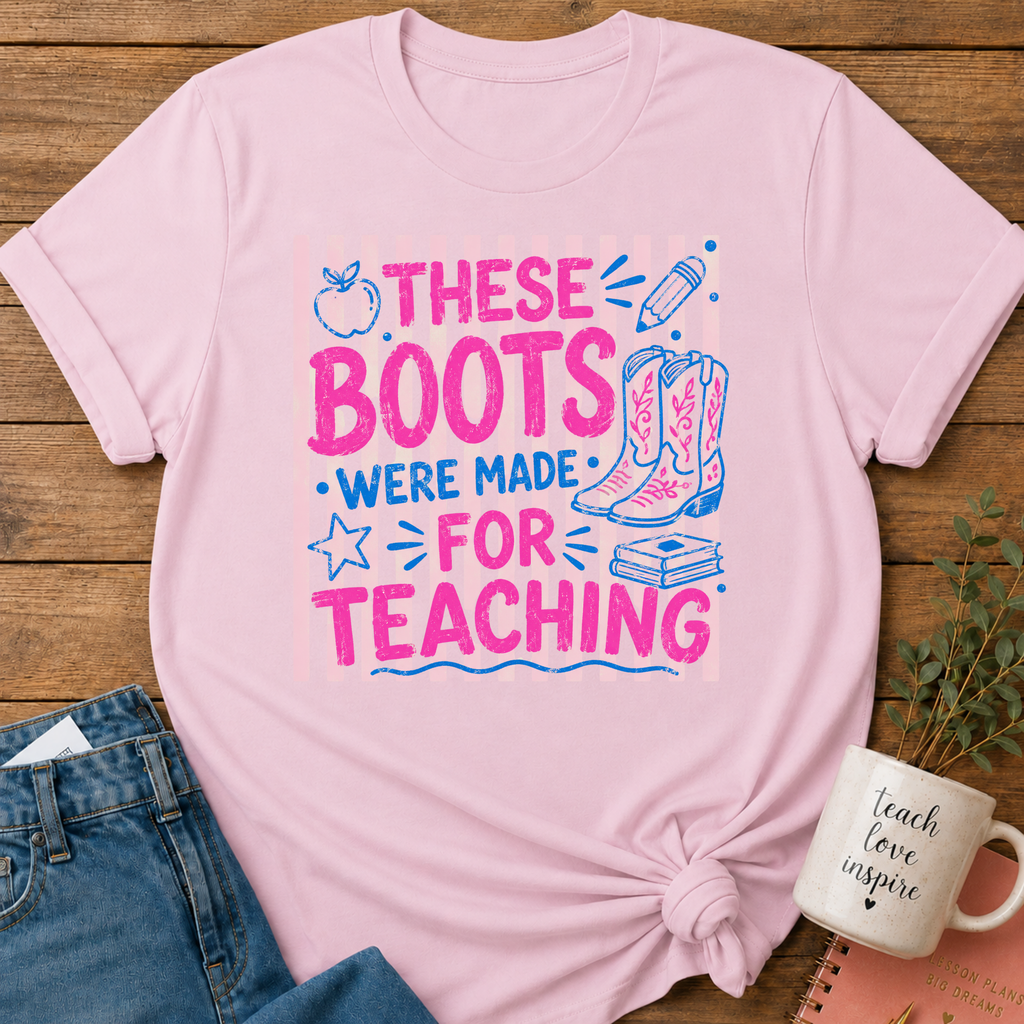 Teaching Boots T-shirt