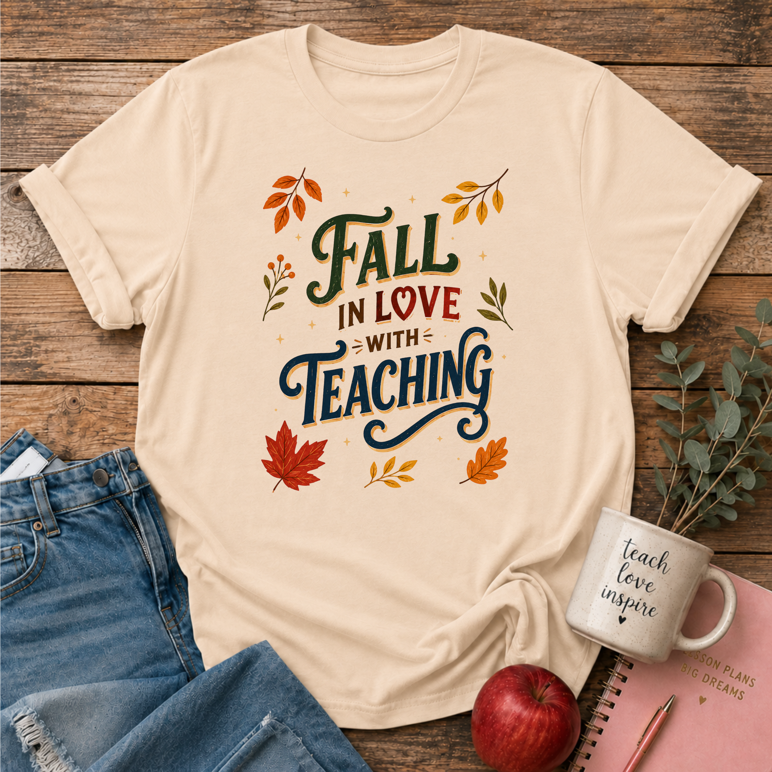 Fall in Love with Teaching T-shirt