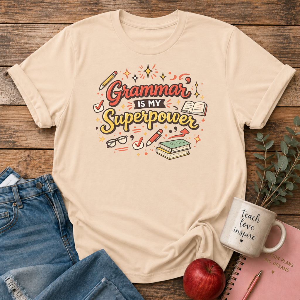 Grammar is my Superpower T-shirt