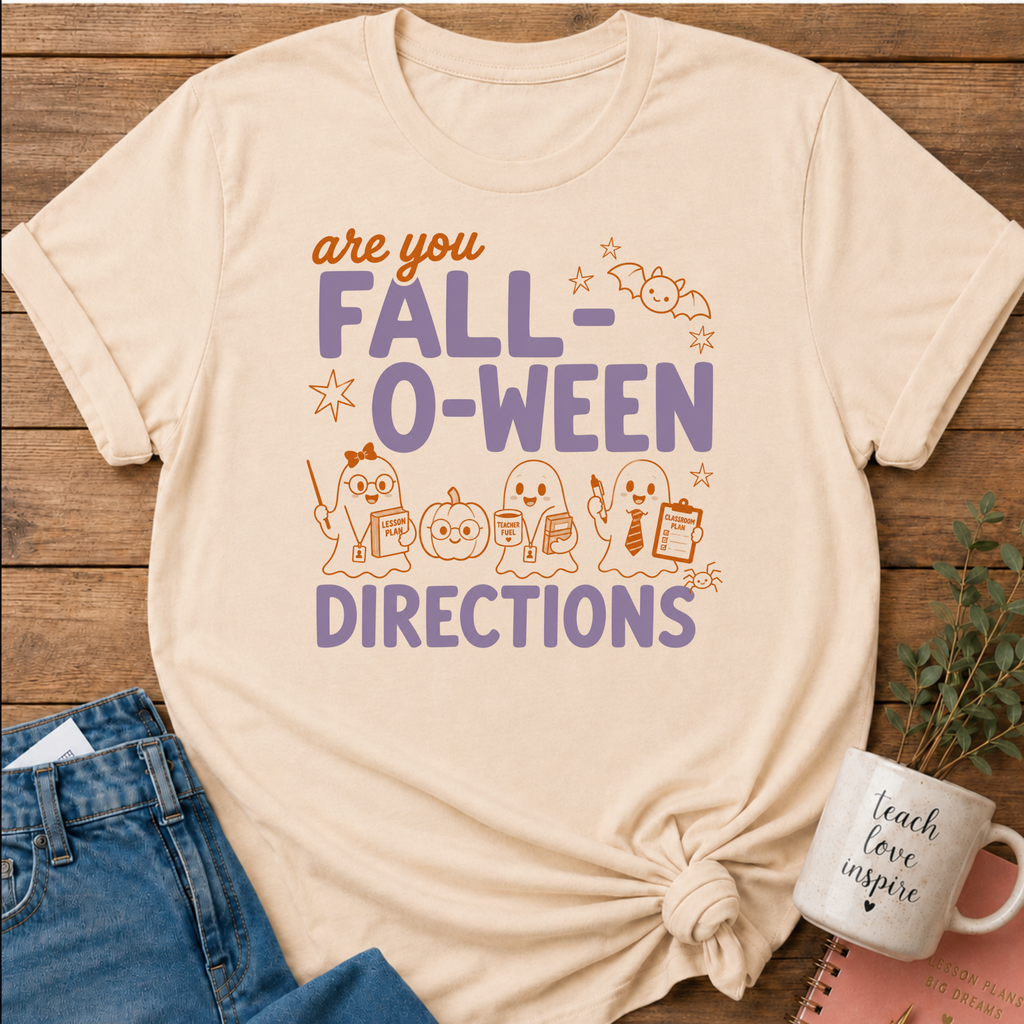 Fall-O-Ween Directions T-shirt