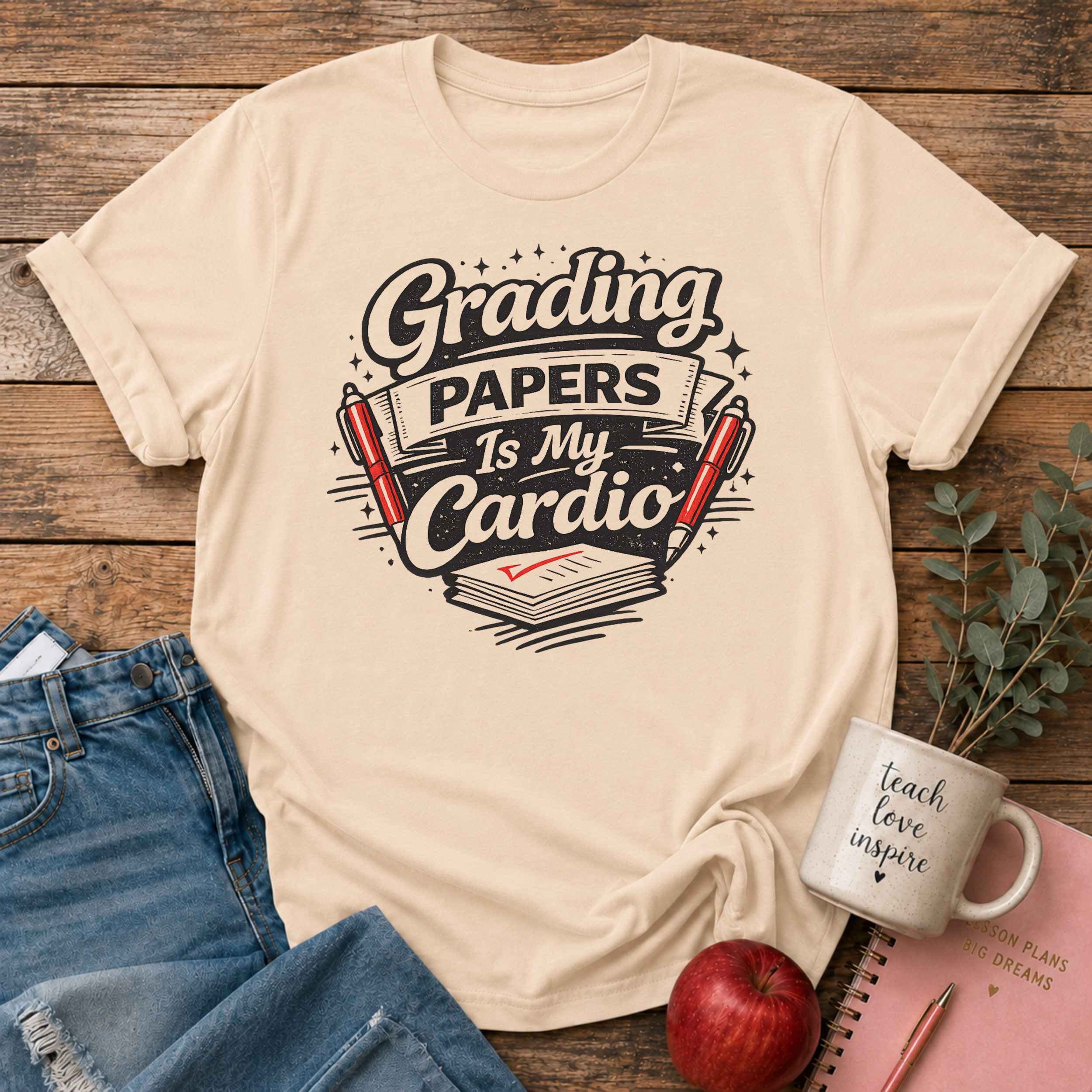 Grading Papers is Cardio T-shirt