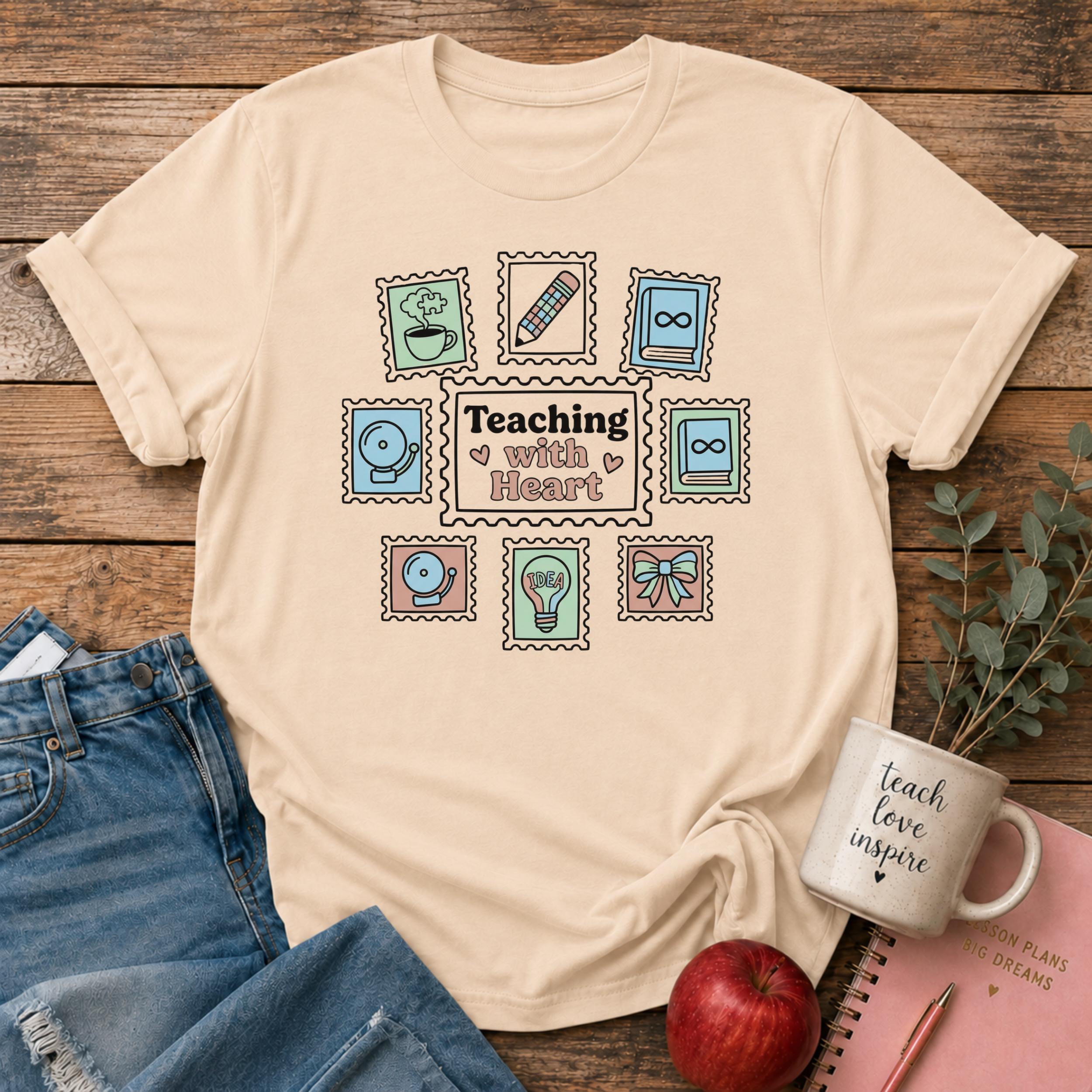 Teaching With Heart T-shirt