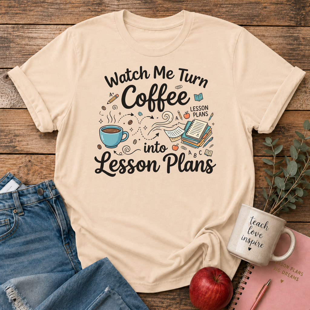 Turn Coffee To Lesson Plans T-Shirt