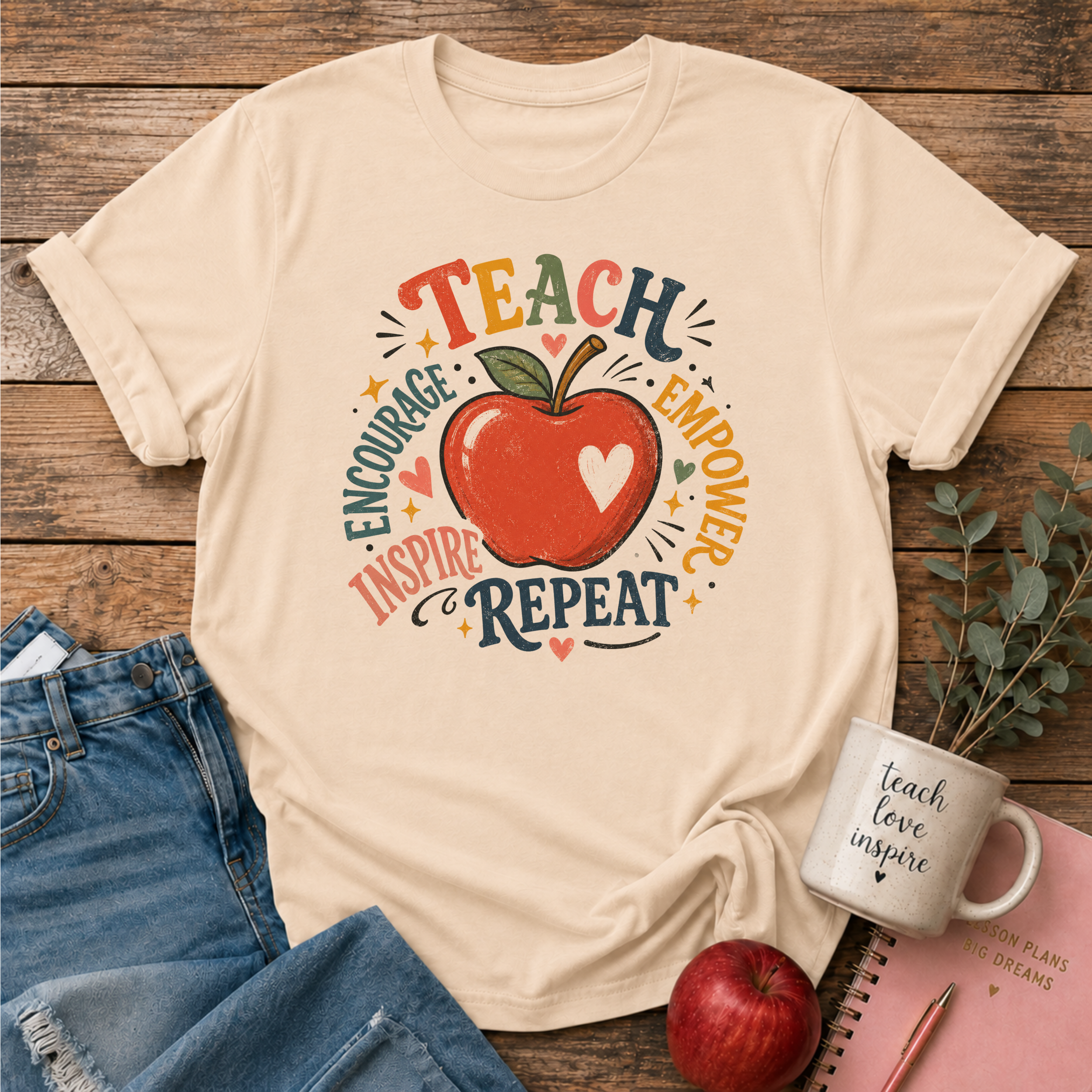 Teach Inspire Repeat T-shirt