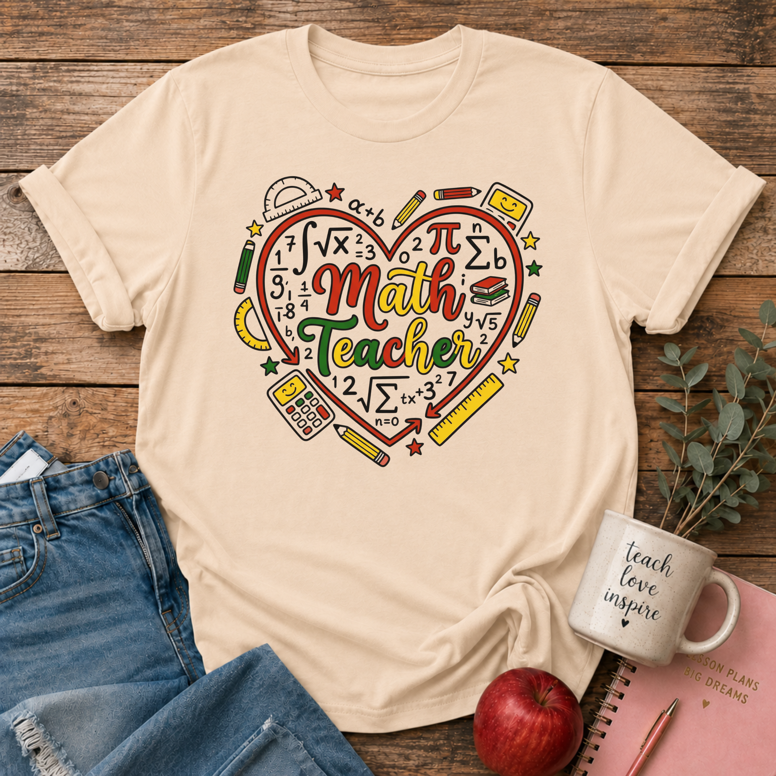 Math Teacher T-shirt