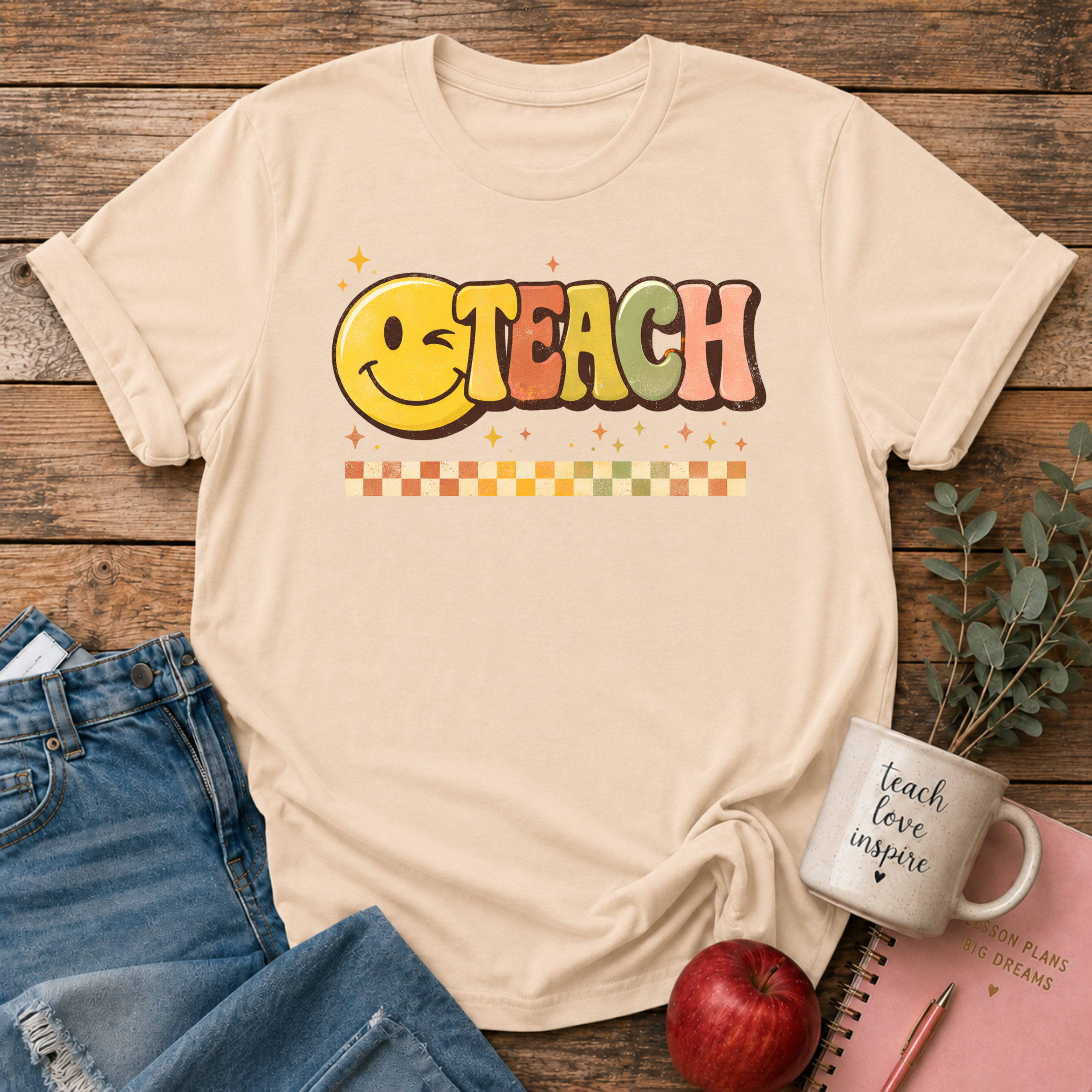 TEACH Smiley Face T-shirt