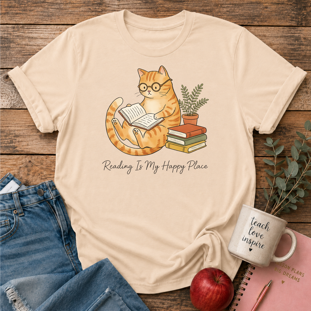 Reading is Happy Place T-shirt