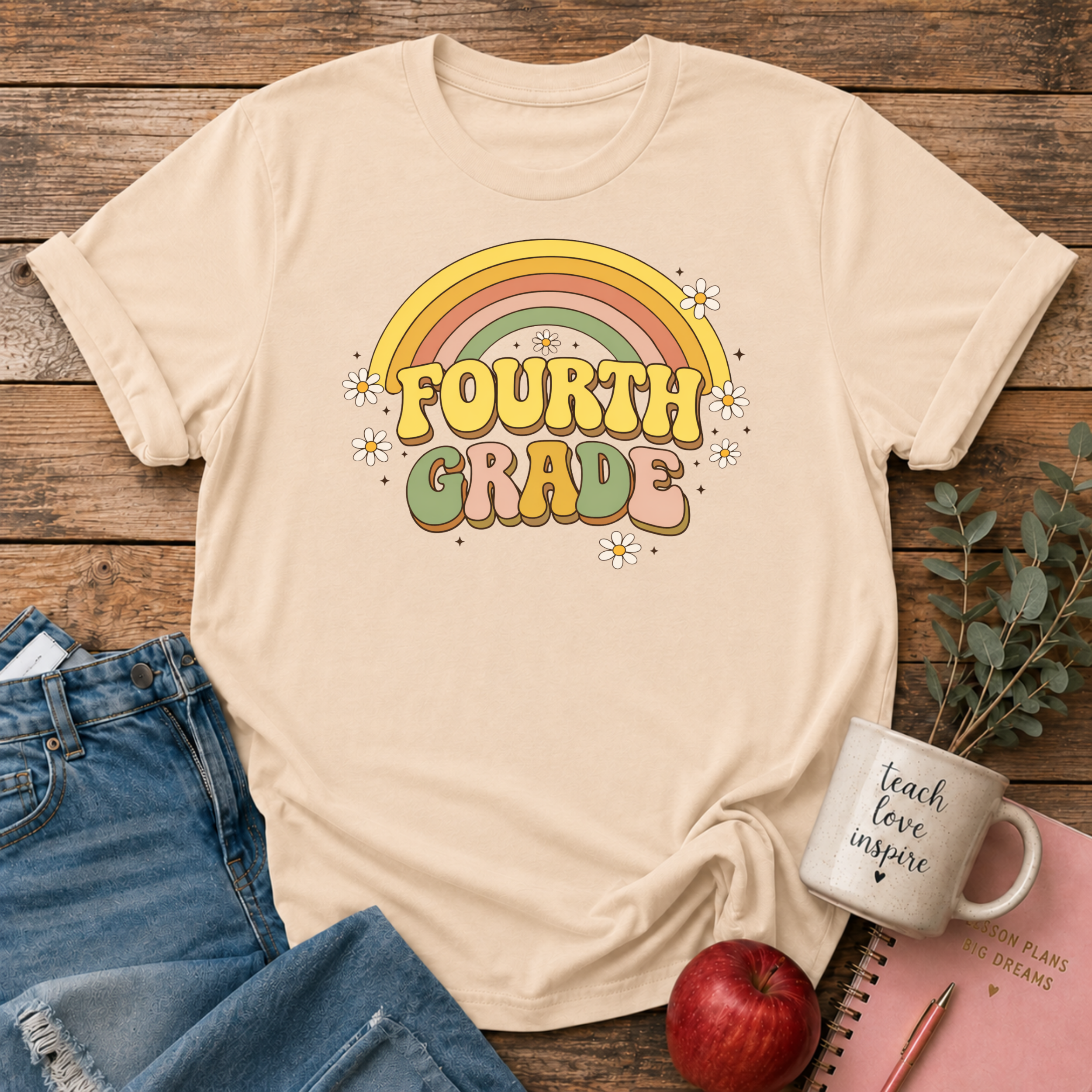Fourth Grade Retro T-shirt