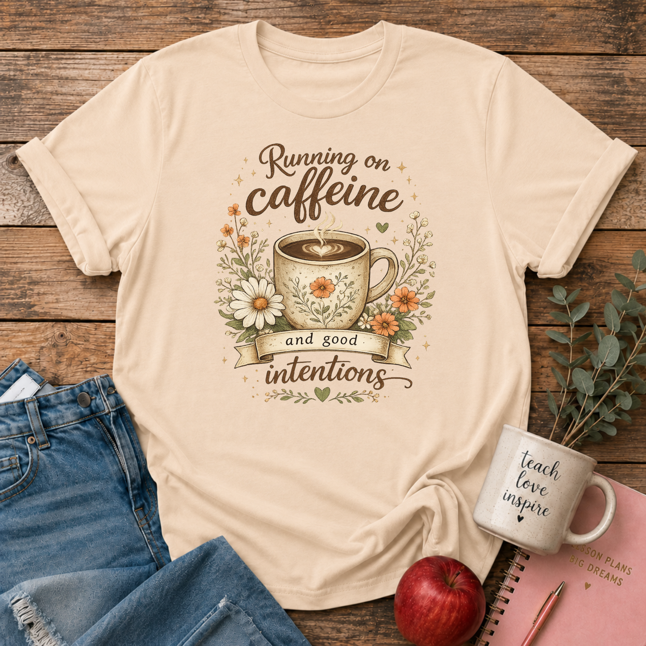Caffeine & Good Intentions T-shirt