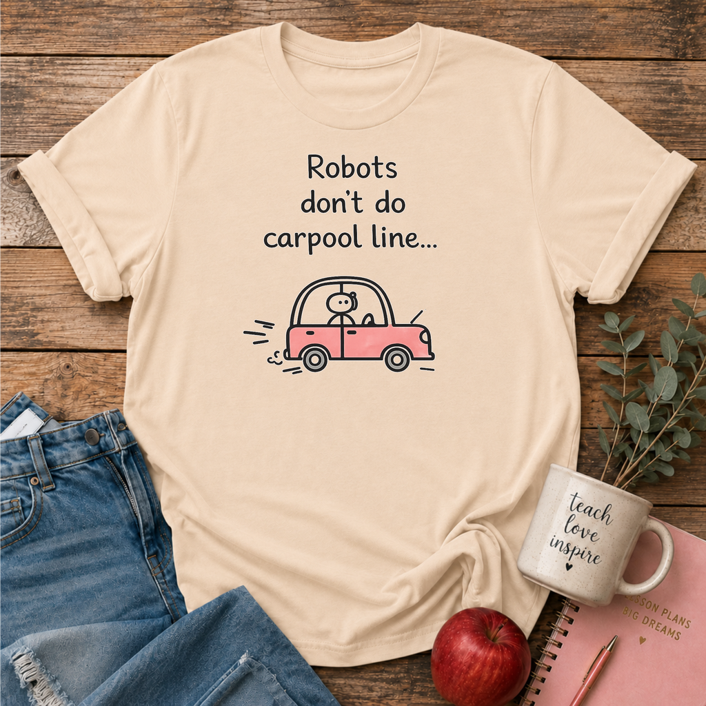 Robots Don't Do Carpool T-shirt