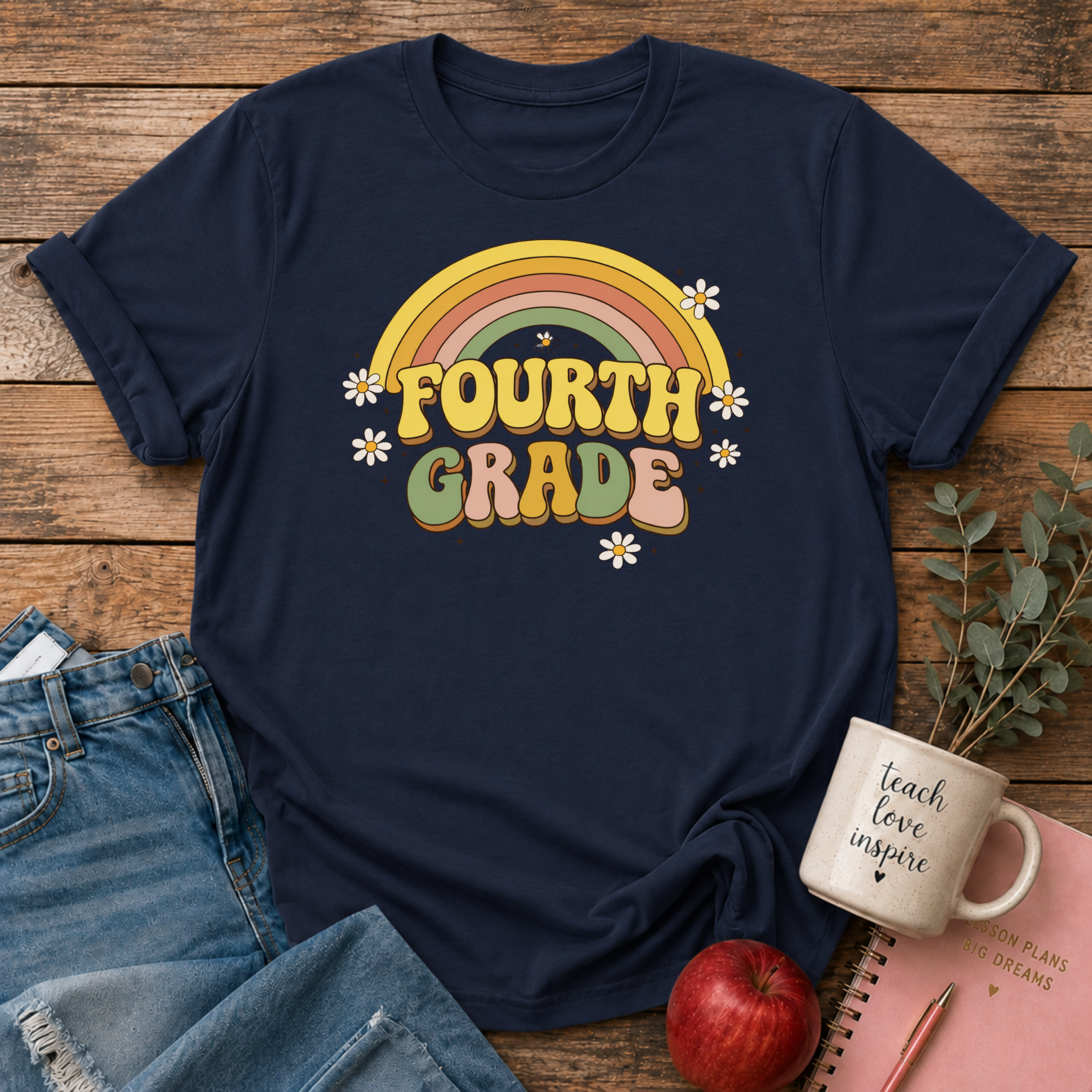 Fourth Grade Retro T-shirt
