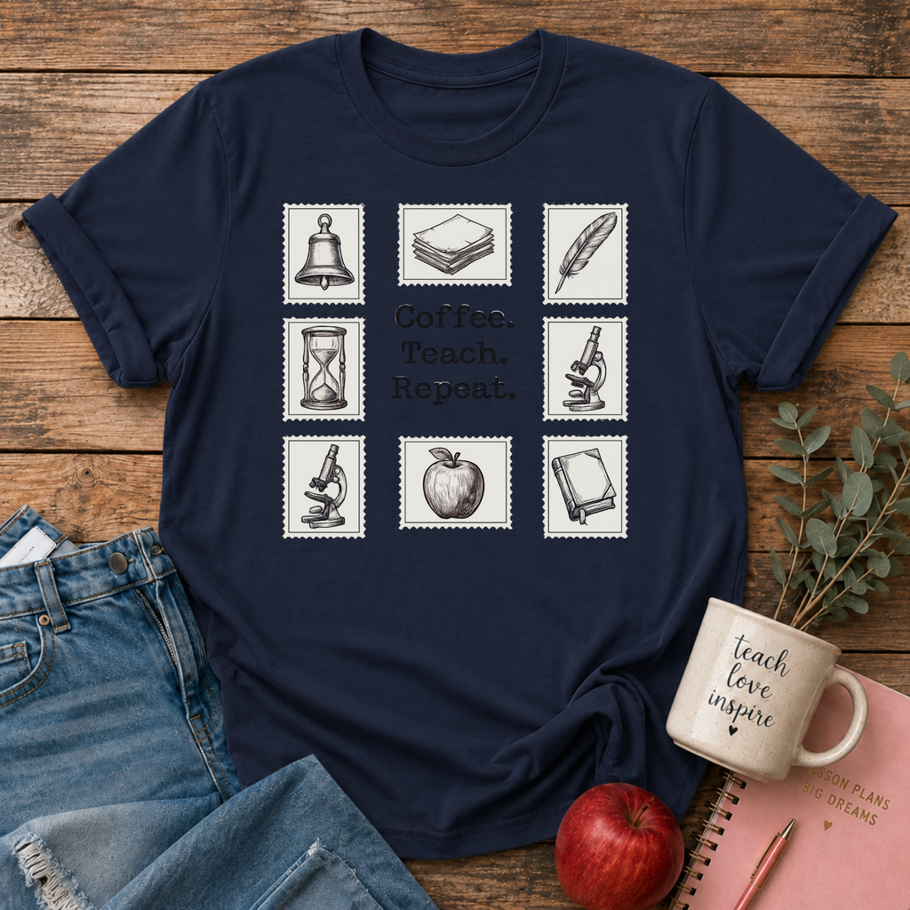 CoffeeTeachRepeat T-shirt
