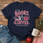 Books & Coffee T-shirt