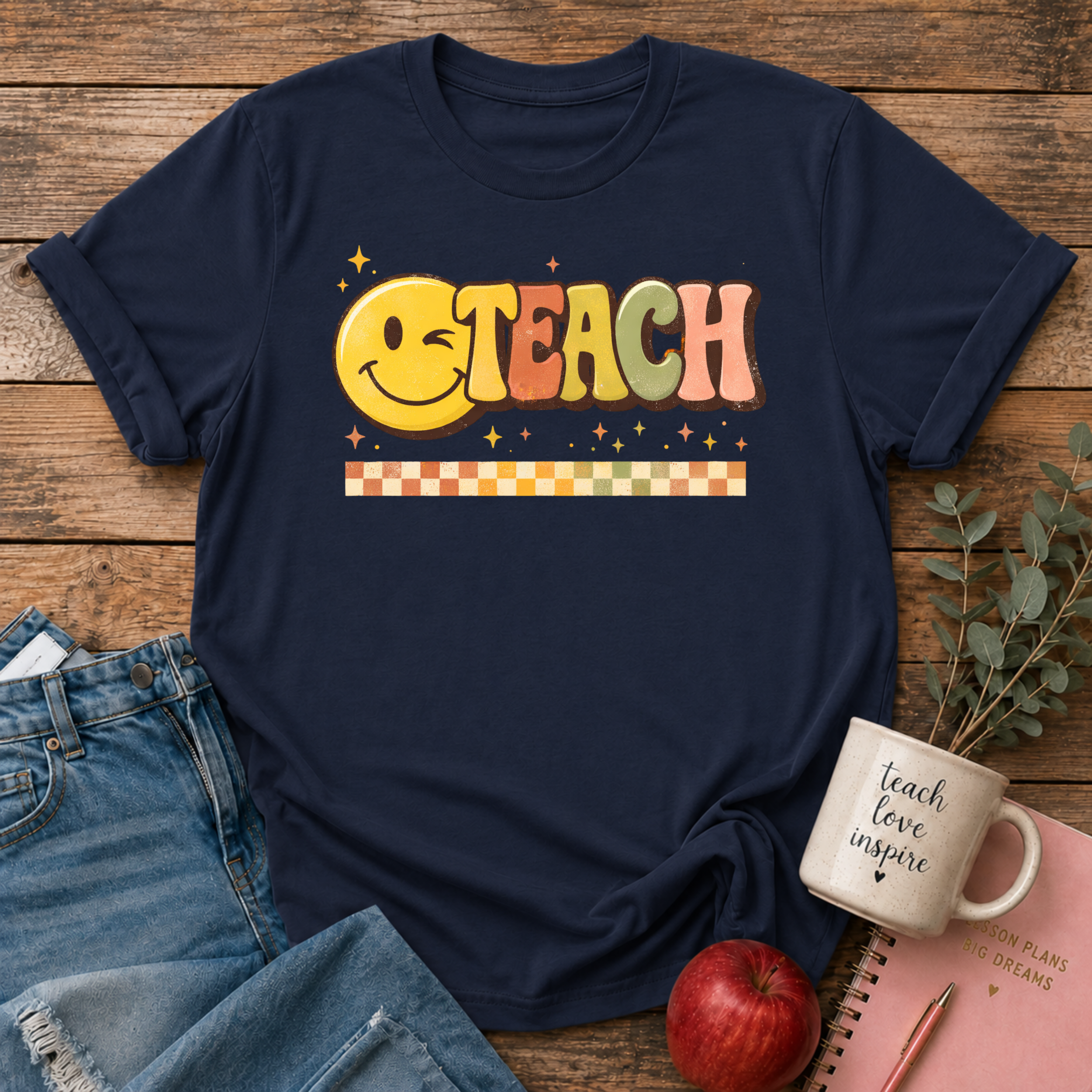 TEACH Smiley Face T-shirt