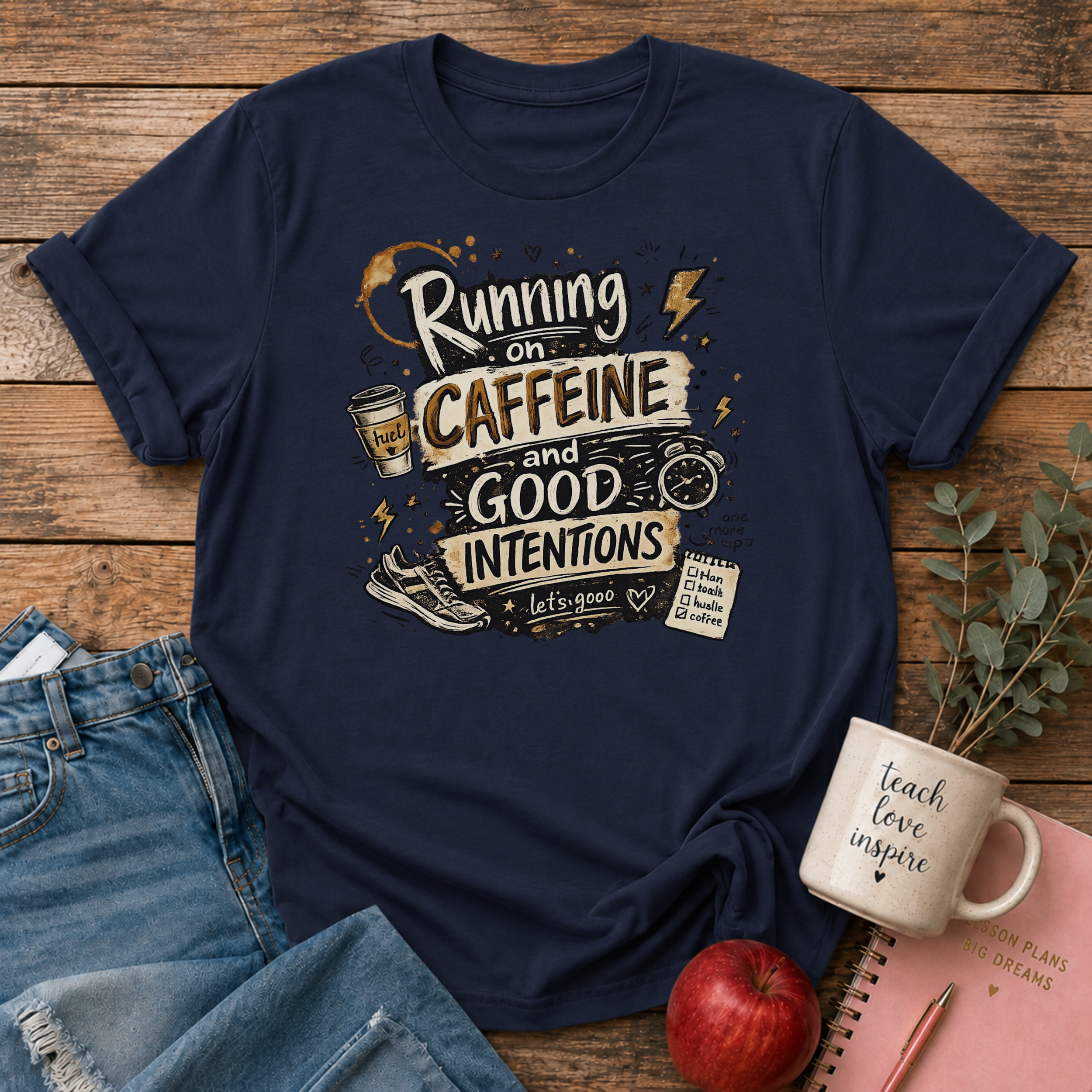 Caffeine & Good Intentions T-shirt