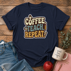 Coffee Teach Repeat T-shirt