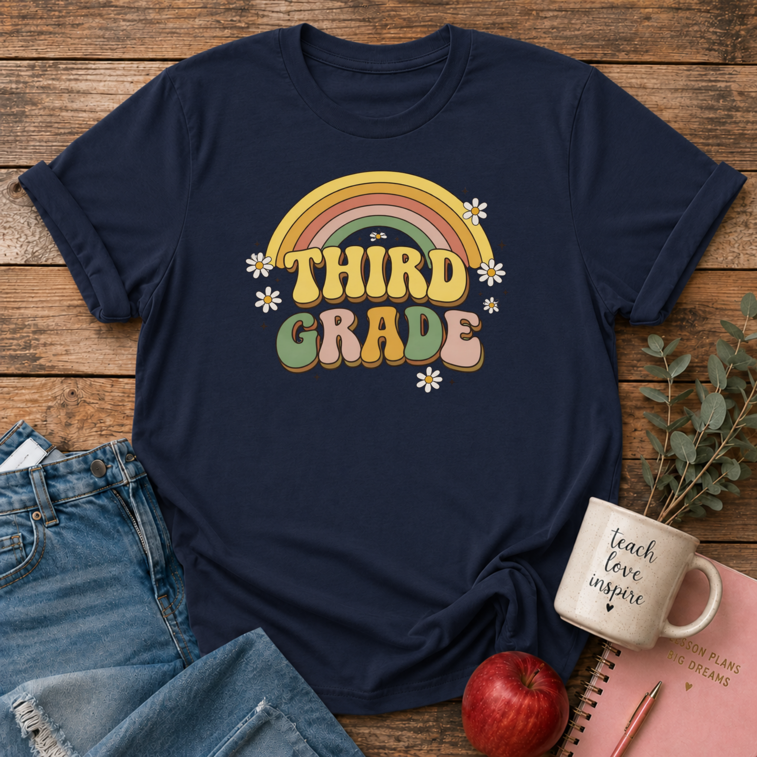 Third Grade Retro T-shirt
