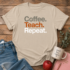 Coffee Teach Repeat T-shirt