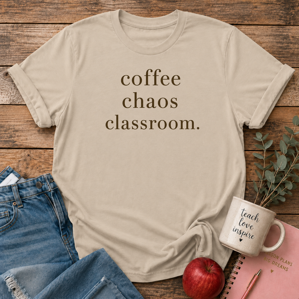 Coffee Chaos Classroom T-shirt