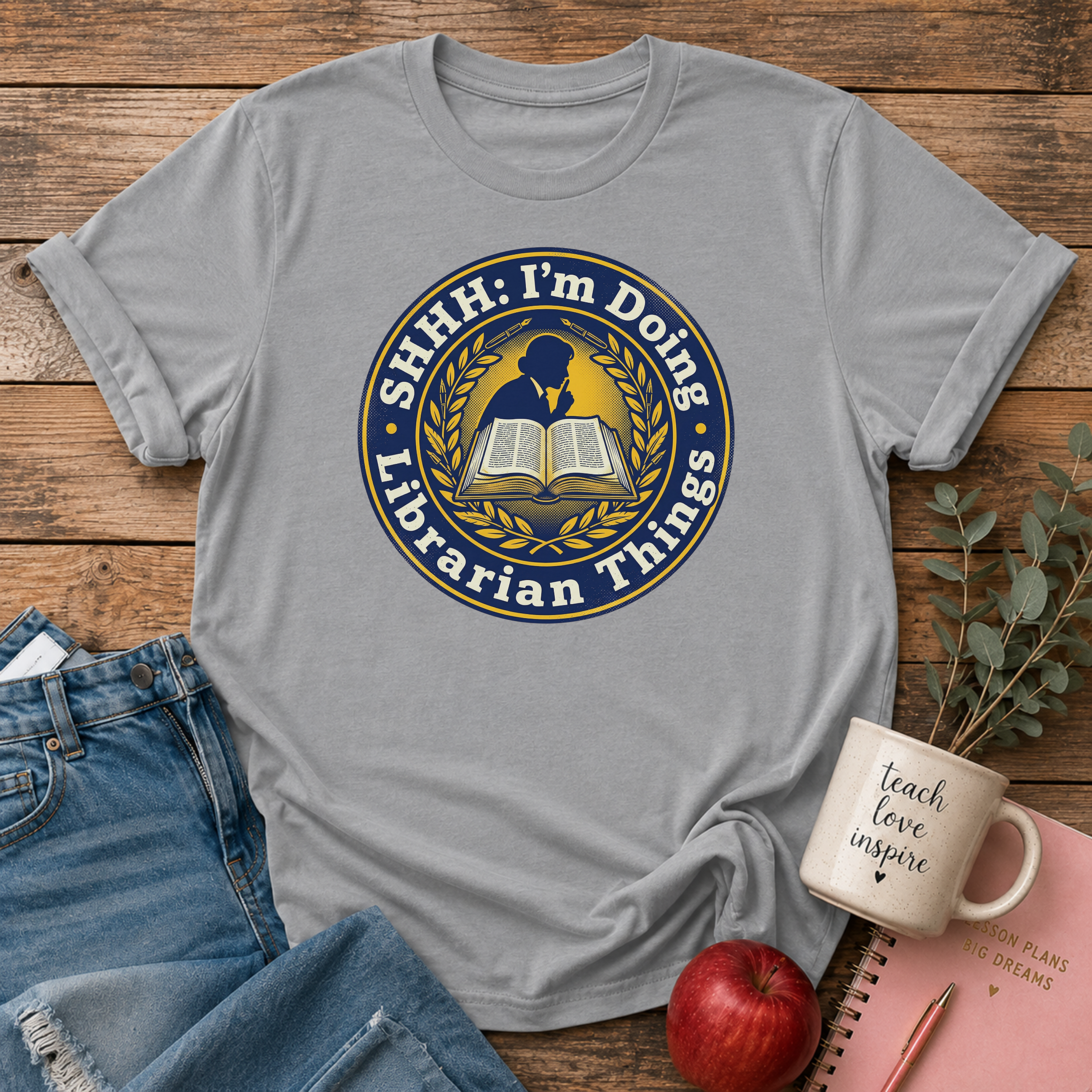 Shhh Librarian Things T-Shirt