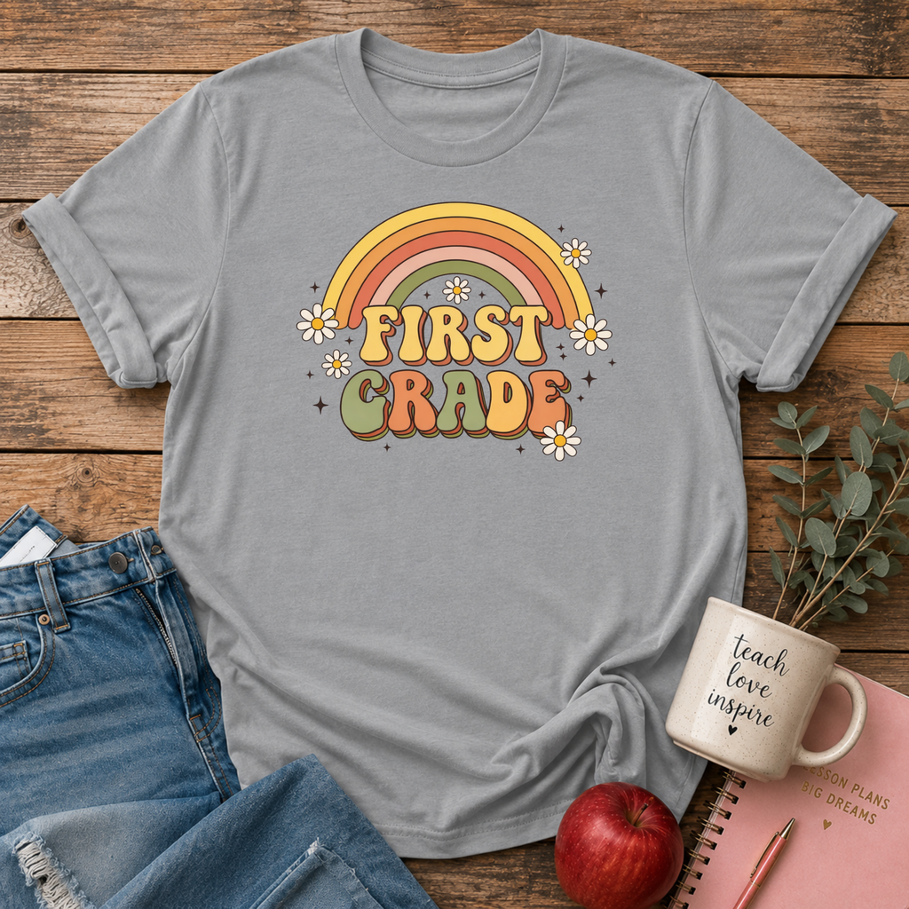 First Grade Retro T-shirt